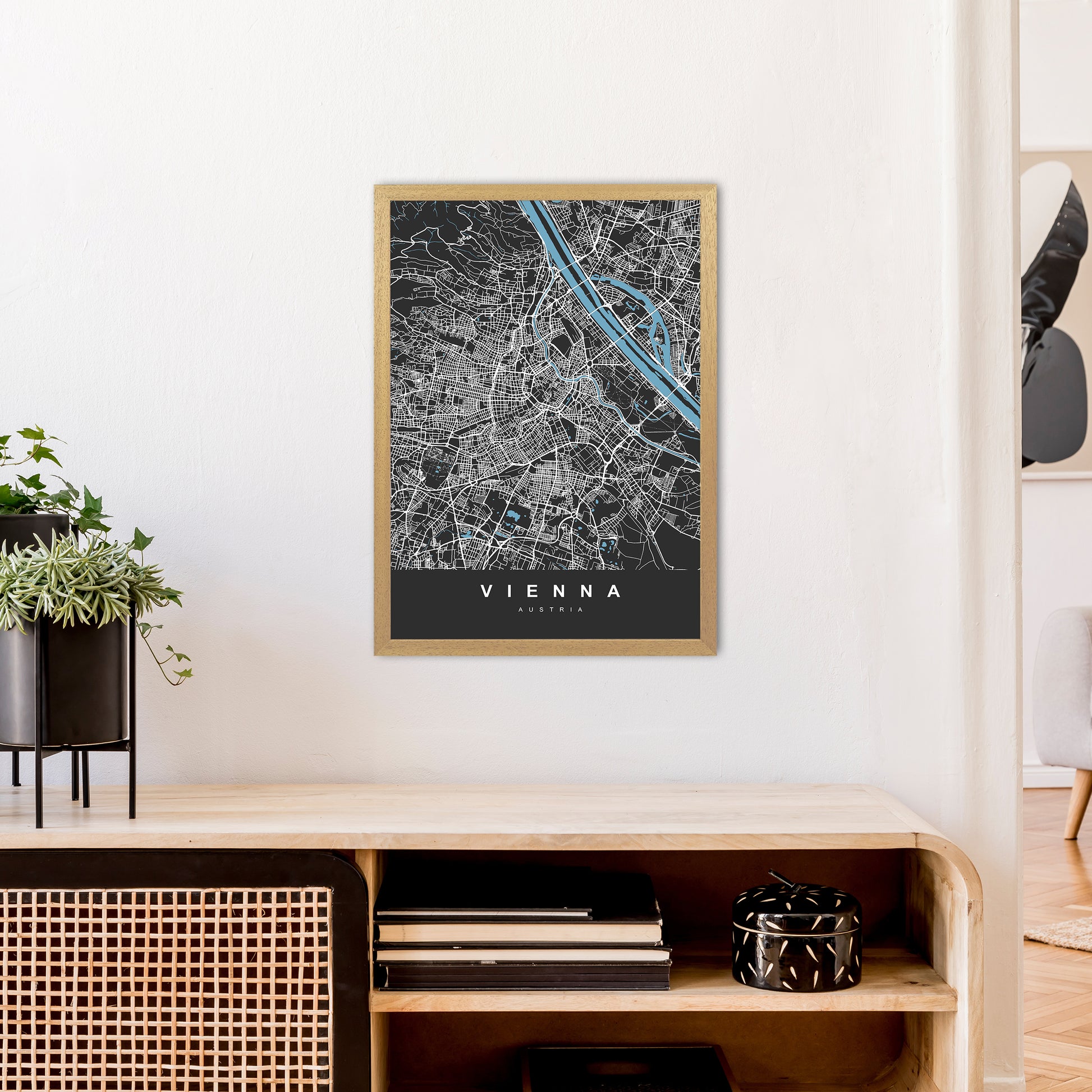 Vienna Art Print by UrbanMaps A2 Print Only