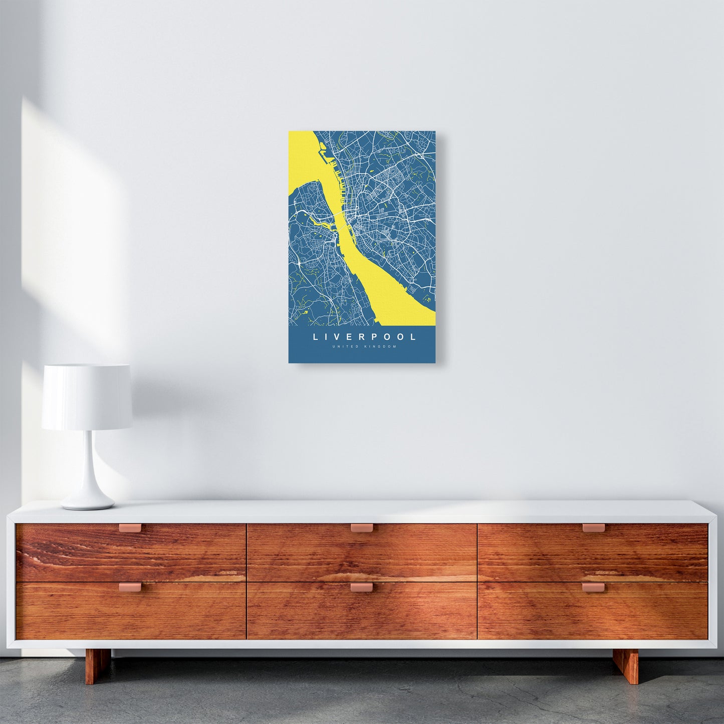 Liverpool I Art Print by UrbanMaps A3 Canvas