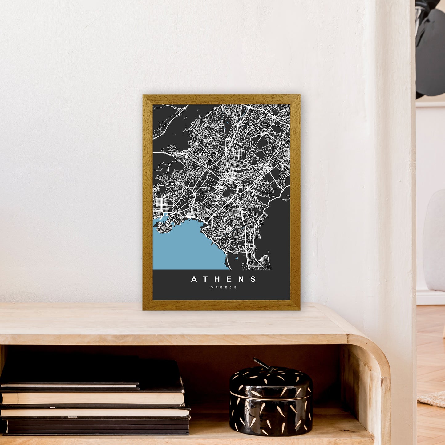 Athens Art Print by UrbanMaps A3 Print Only