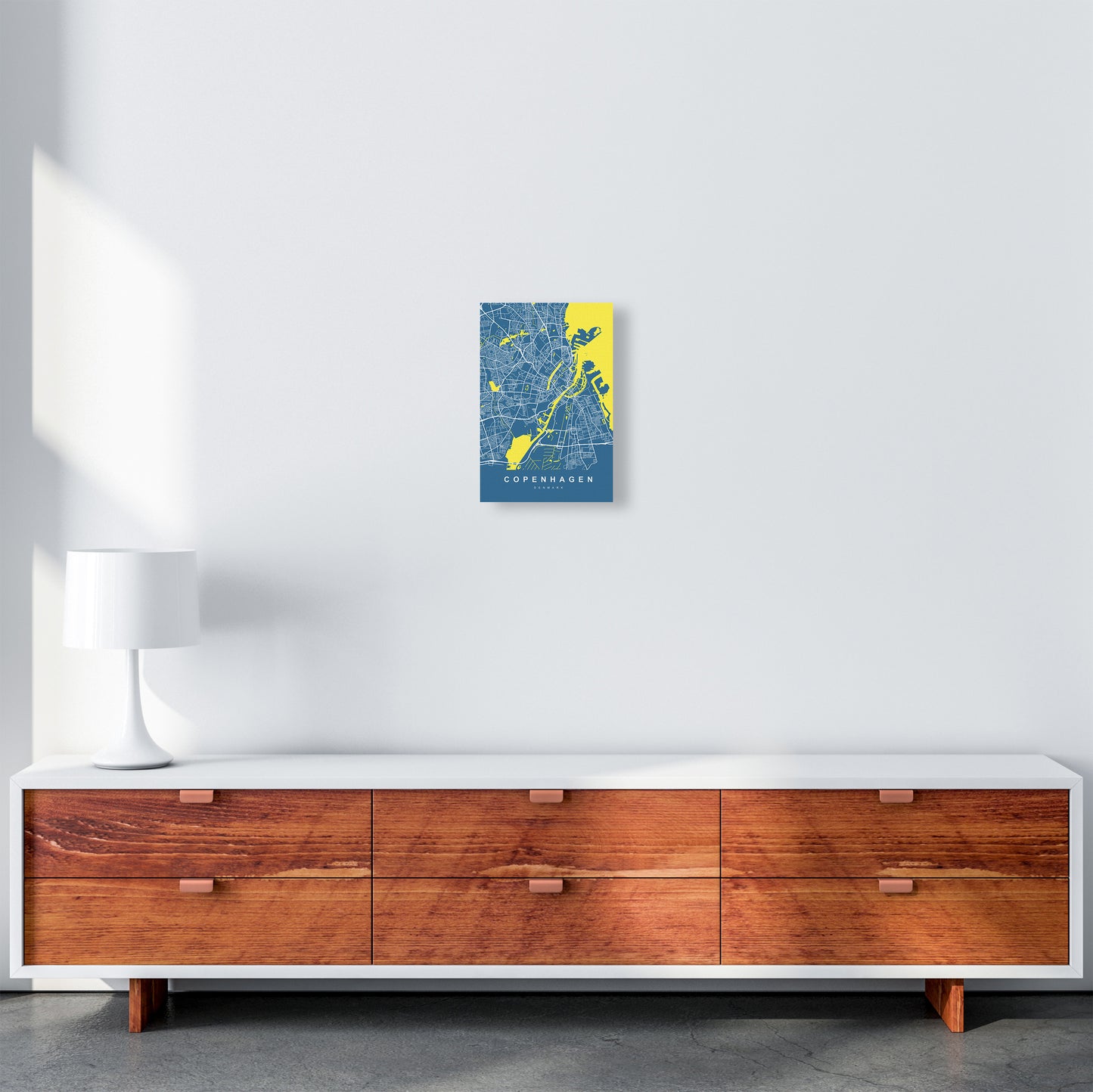 Copenhagen I Art Print by UrbanMaps A4 Canvas