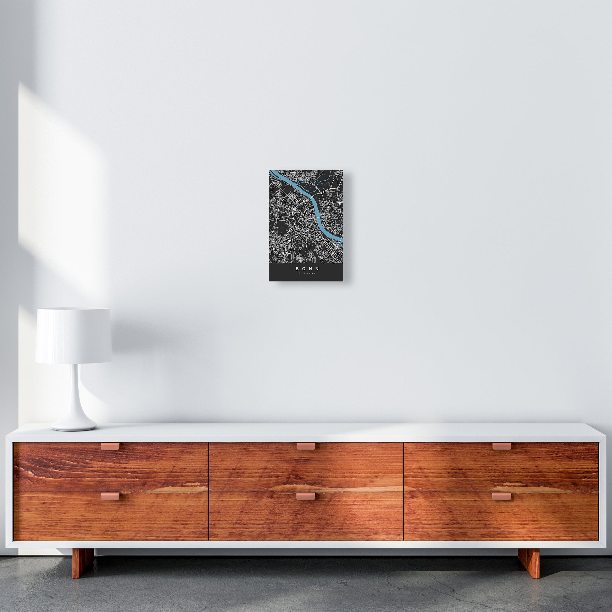 Bonn Art Print by UrbanMaps A4 Canvas