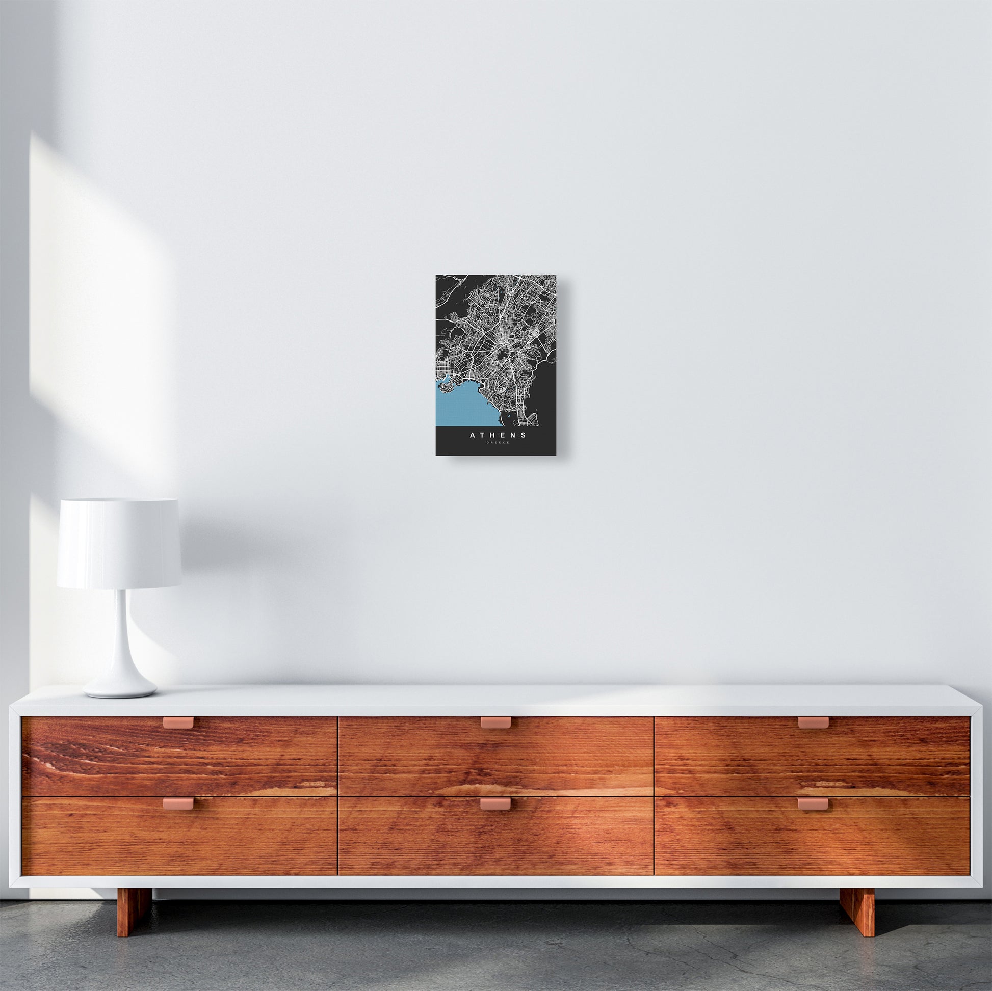 Athens Art Print by UrbanMaps A4 Canvas