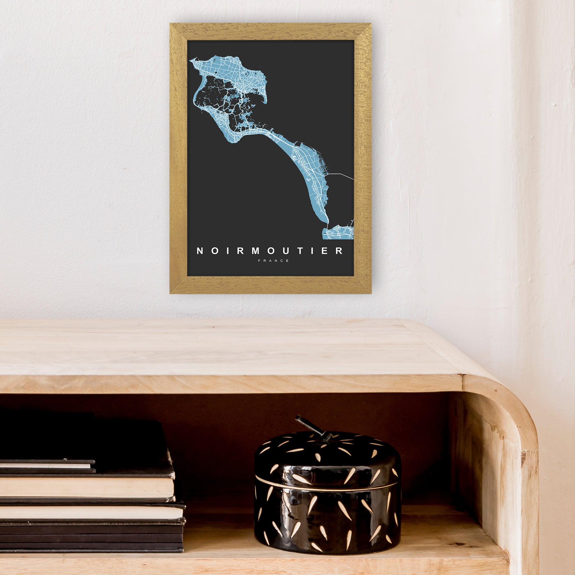 Noirmoutier Art Print by UrbanMaps A4 Print Only