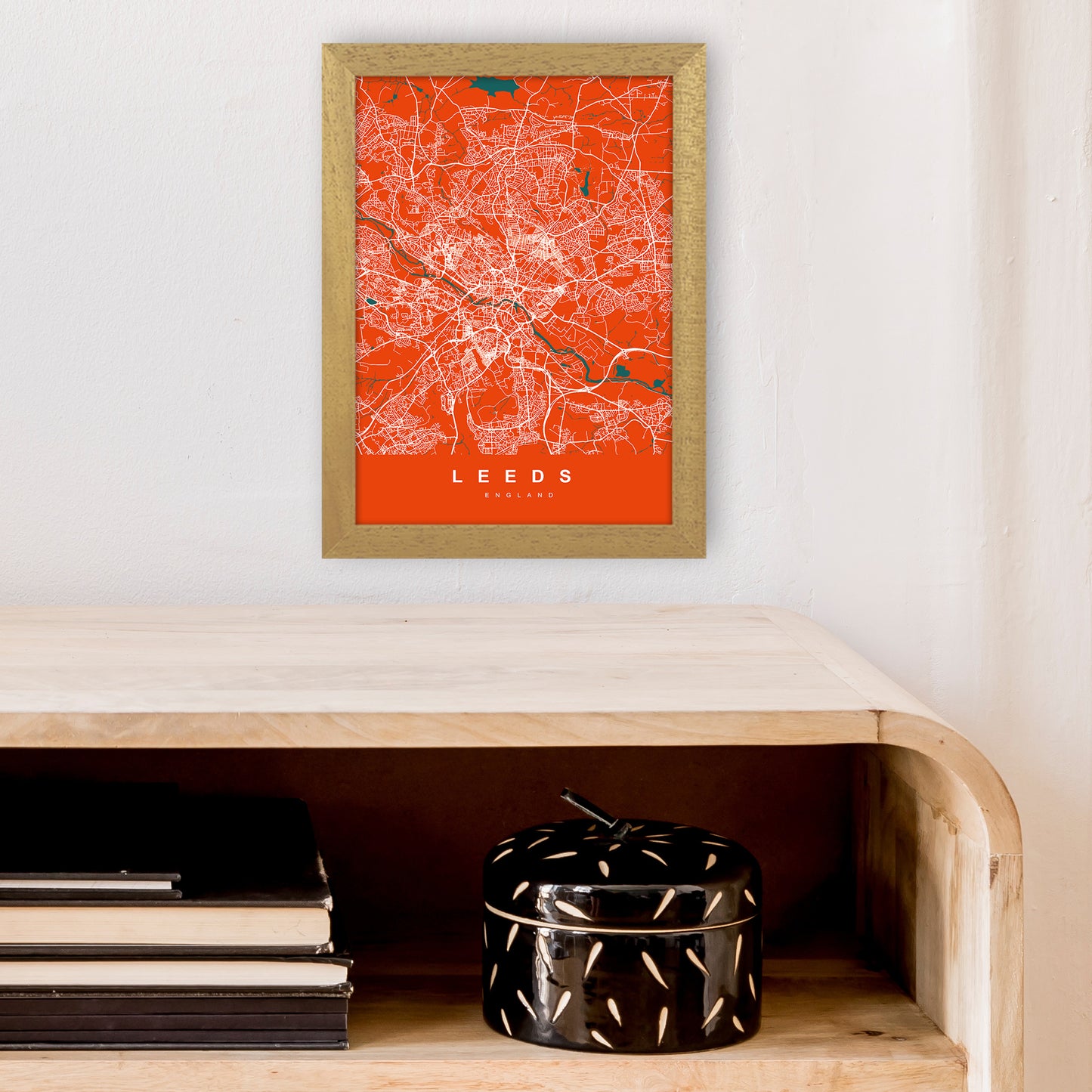 Leeds I Art Print by UrbanMaps A4 Print Only