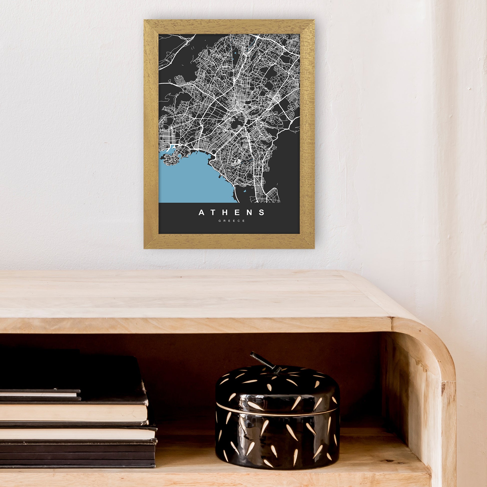 Athens Art Print by UrbanMaps A4 Print Only