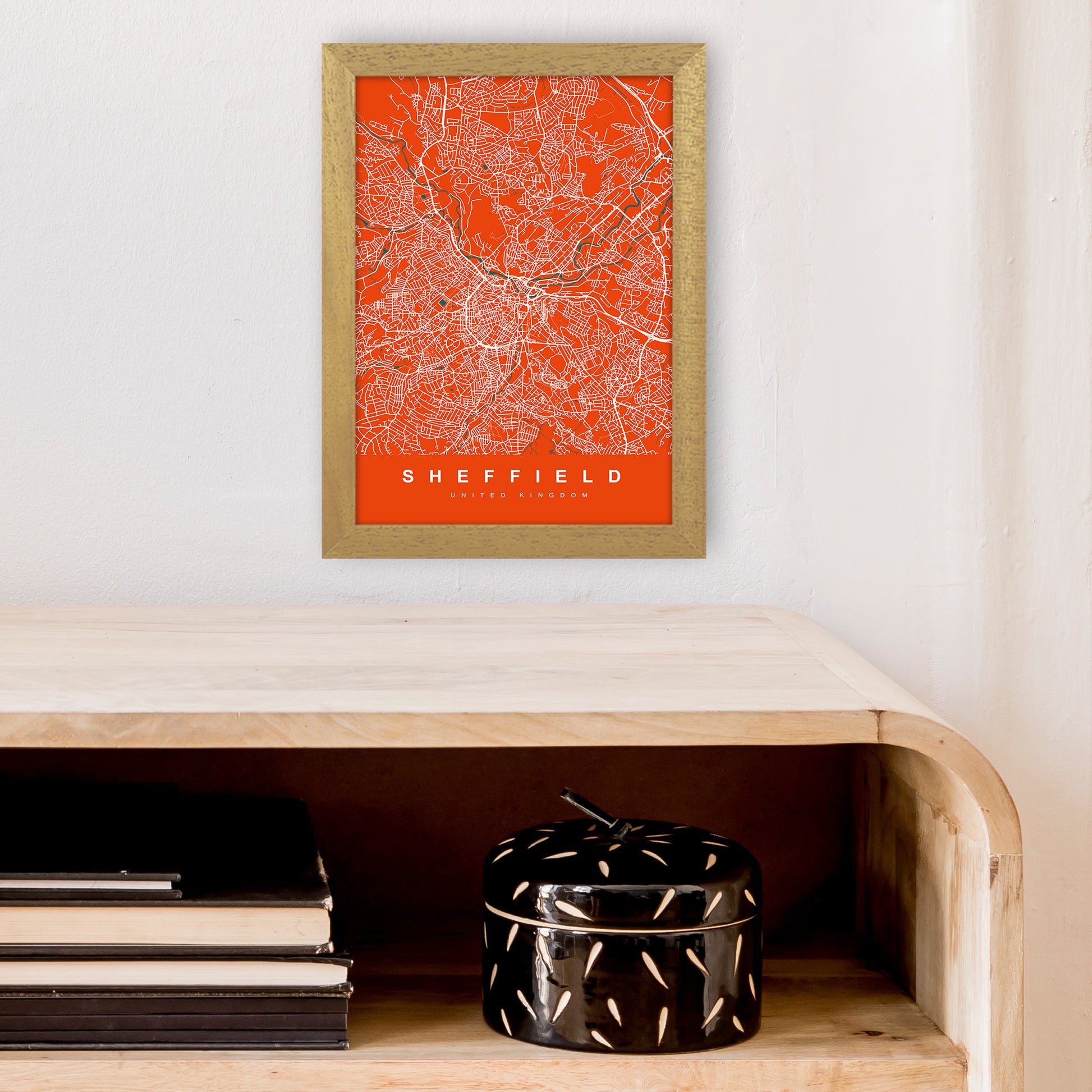 Sheffield I Art Print by UrbanMaps A4 Print Only