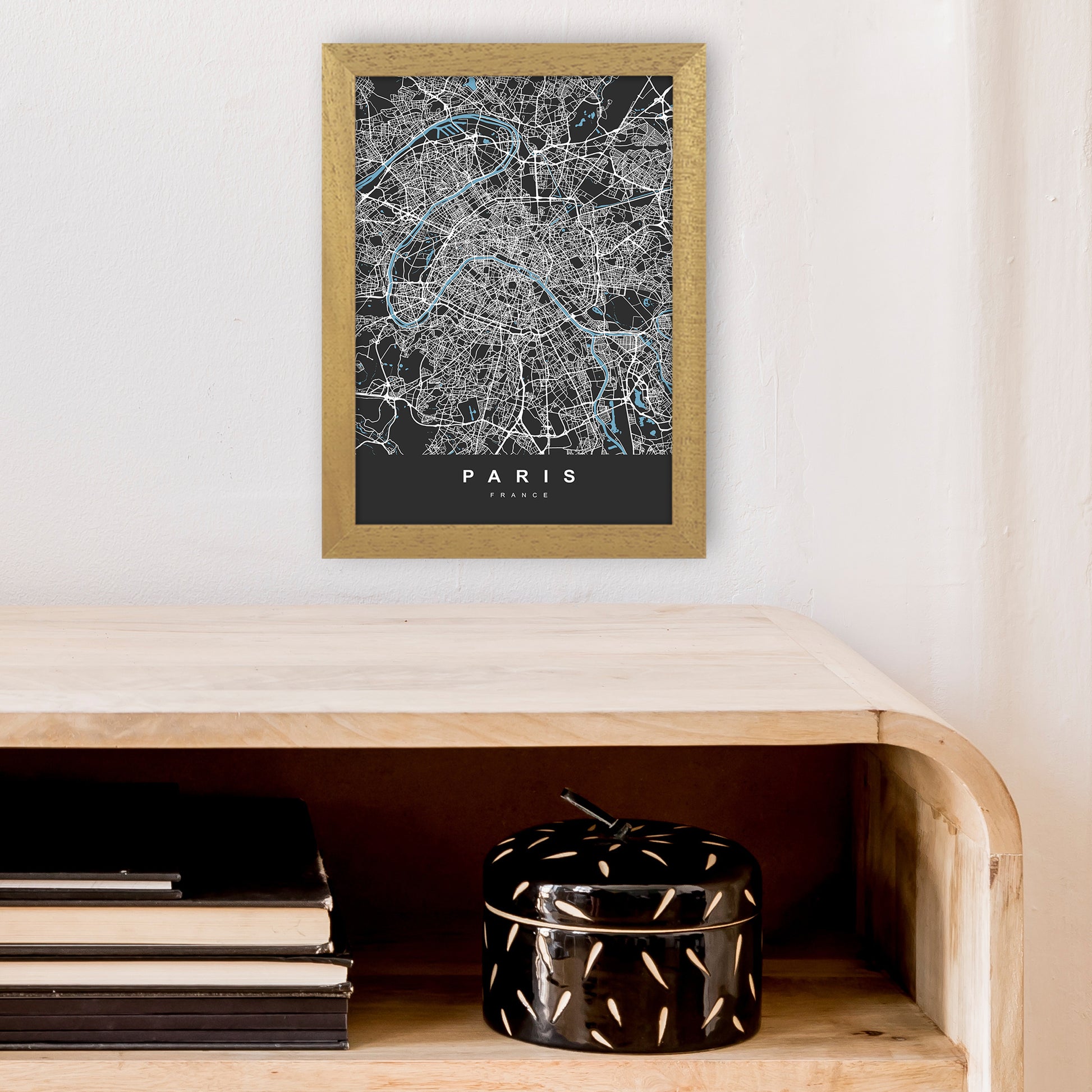 Paris Art Print by UrbanMaps A4 Print Only