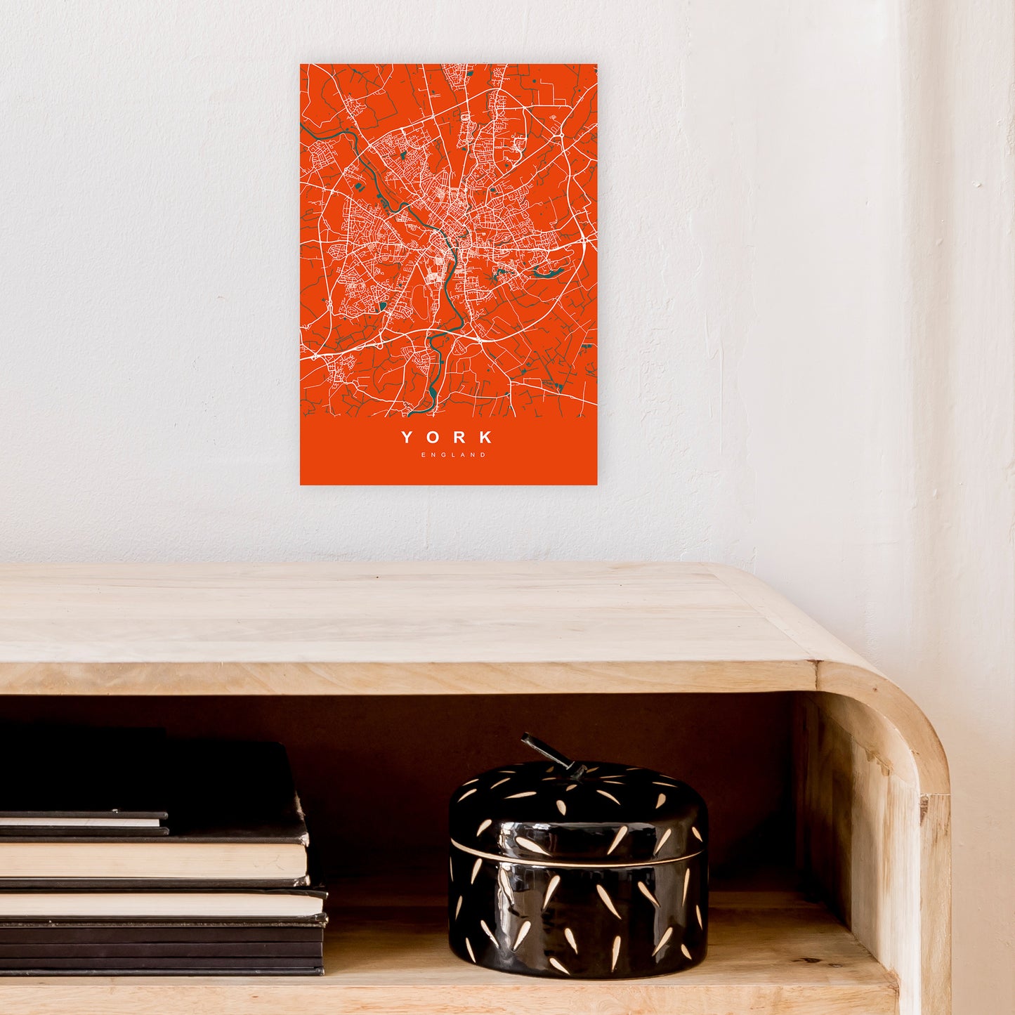 York I Art Print by UrbanMaps A4 Black Frame