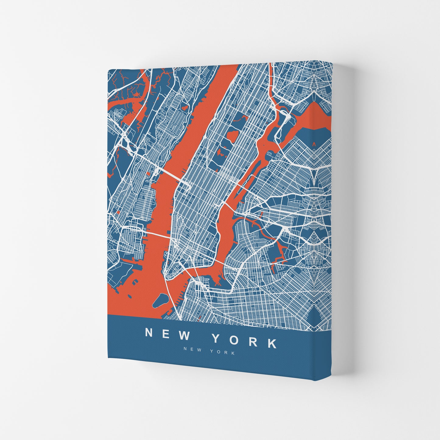 New York I Art Print by UrbanMaps Canvas
