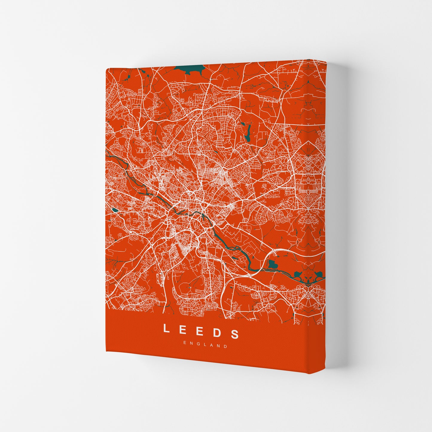 Leeds I Art Print by UrbanMaps Canvas