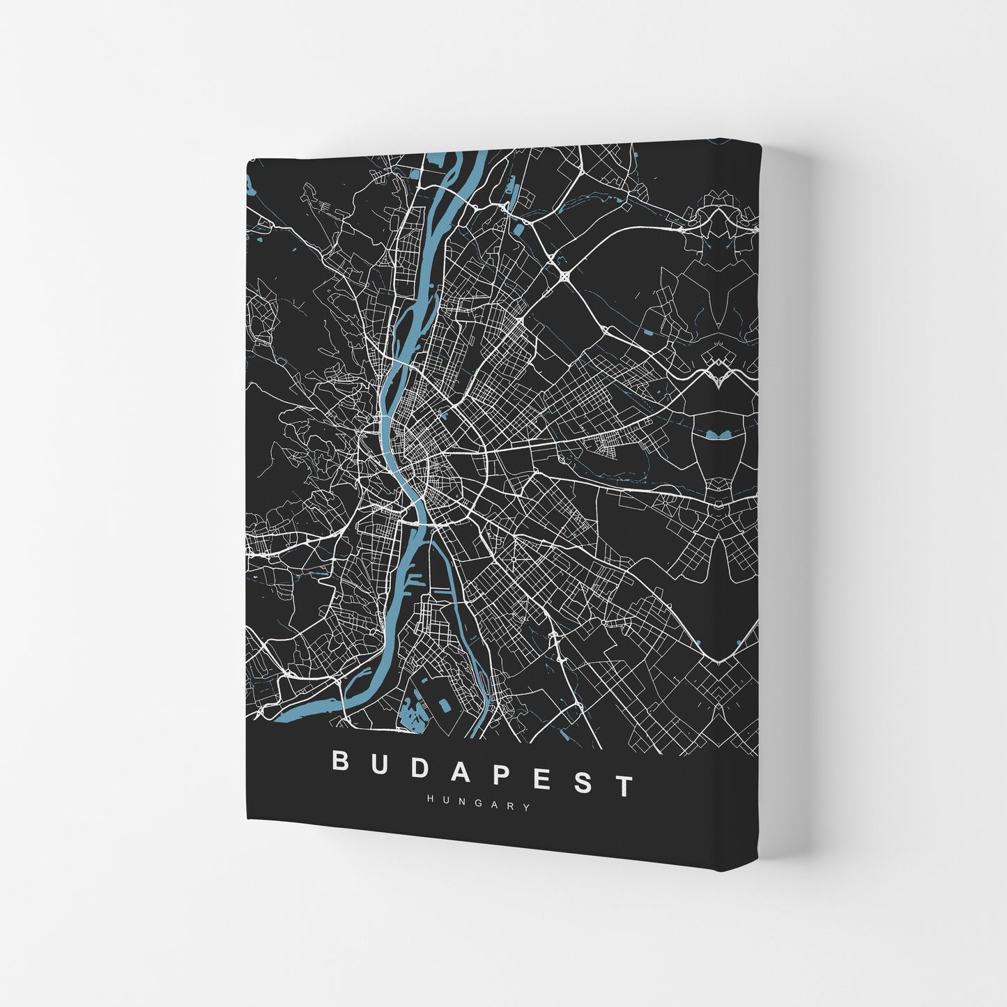 Budapest Art Print by UrbanMaps Canvas