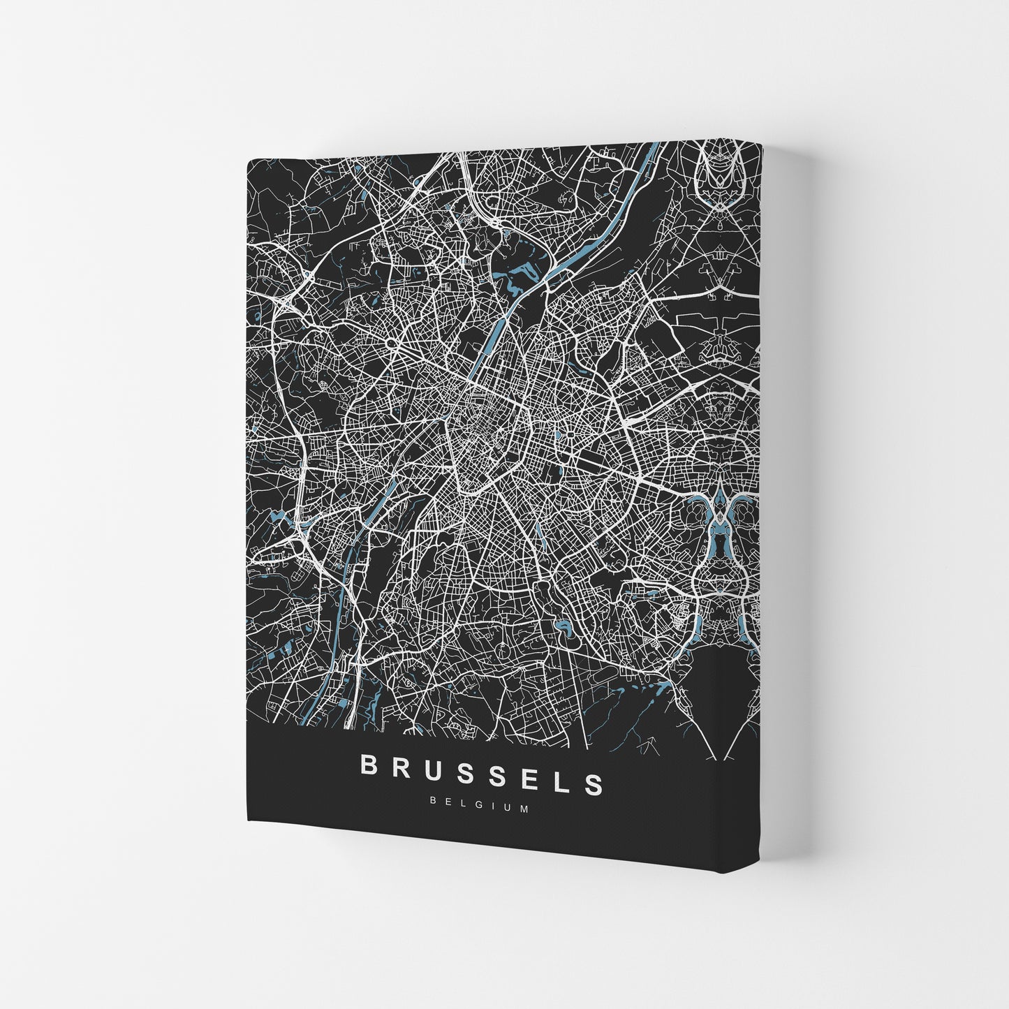Brussel Art Print by UrbanMaps Canvas
