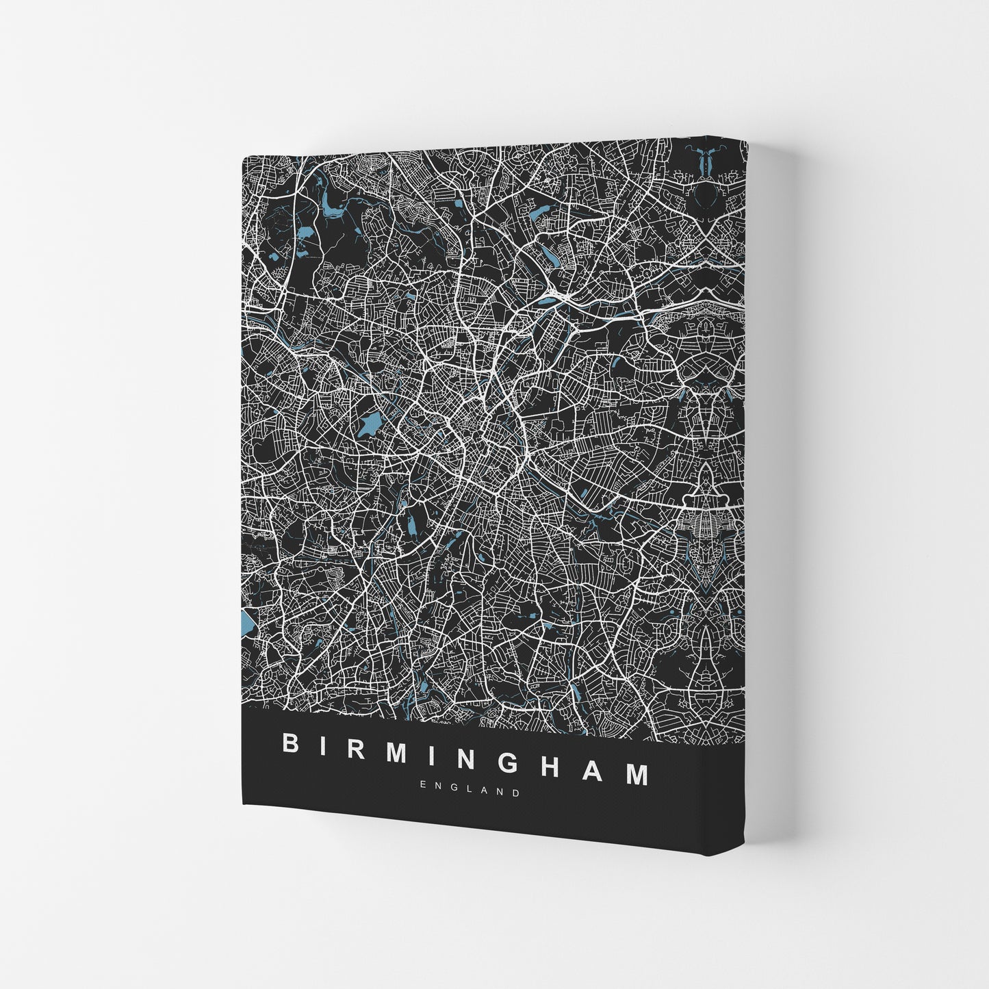Birmingham III Art Print by UrbanMaps Canvas
