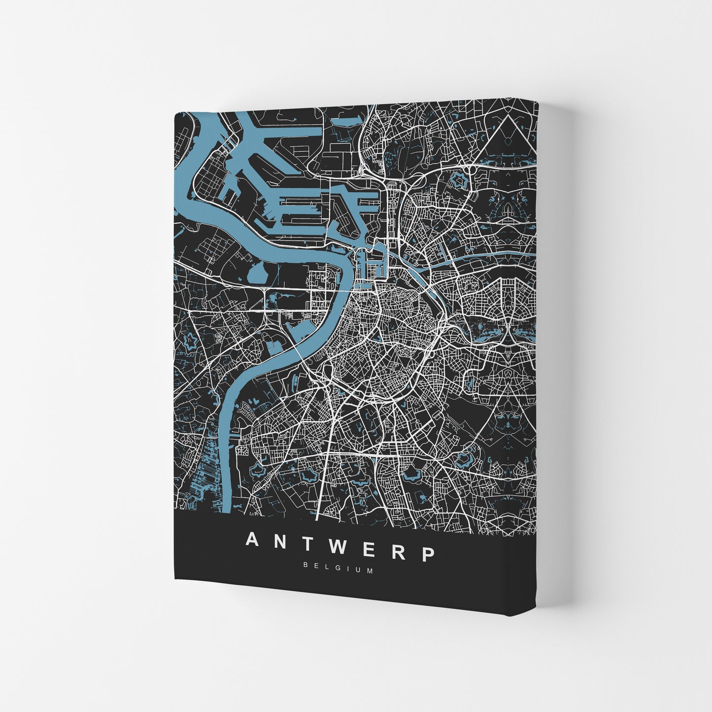 Antwerp Art Print by UrbanMaps Canvas