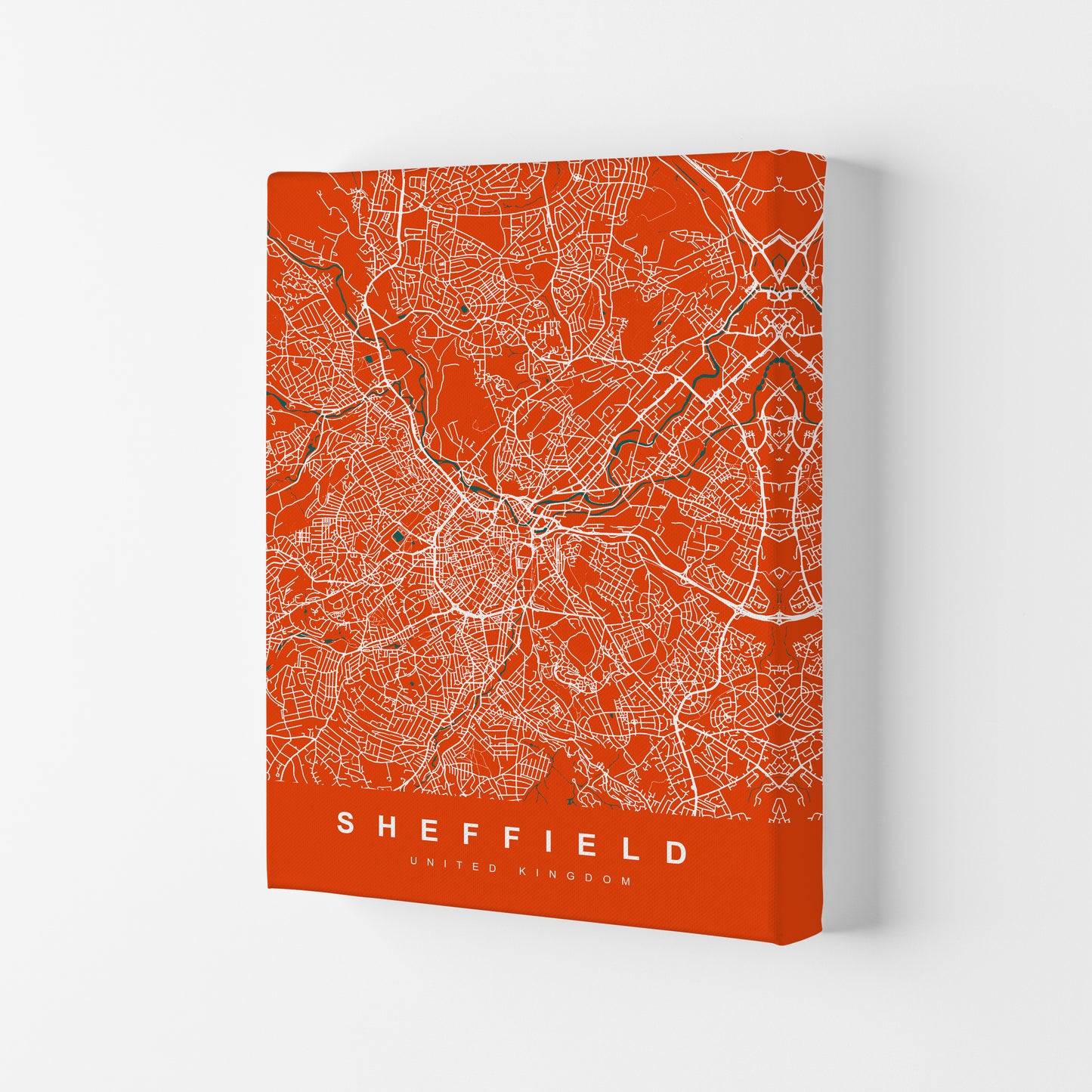 Sheffield I Art Print by UrbanMaps Canvas