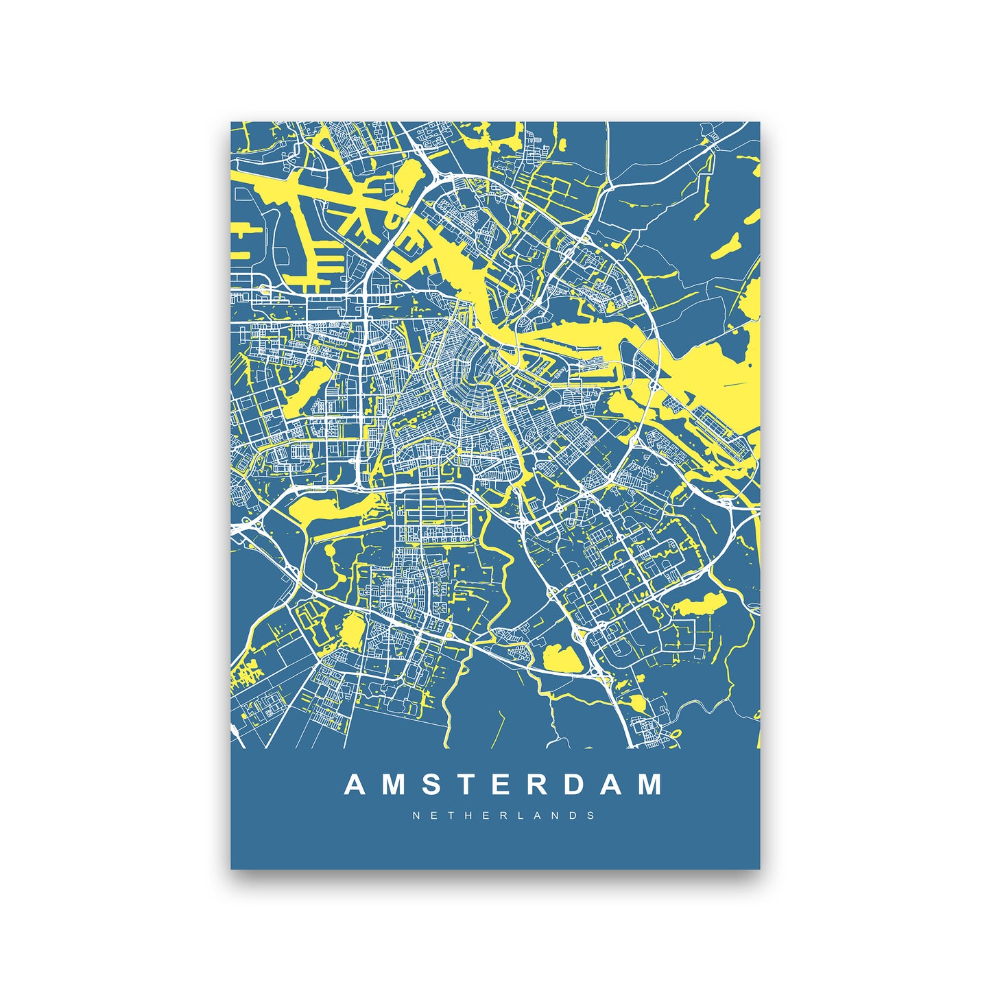 Amsterdam I Art Print by UrbanMaps Print Only