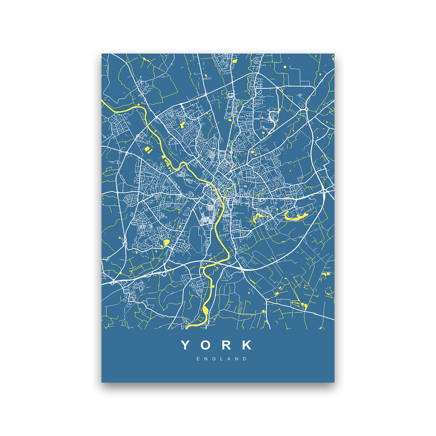 York II Art Print by UrbanMaps Print Only