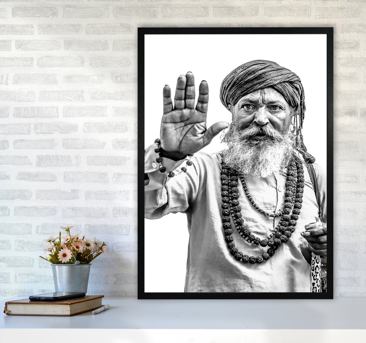 Portrait II Photography Print by Victoria Frost A1 White Frame