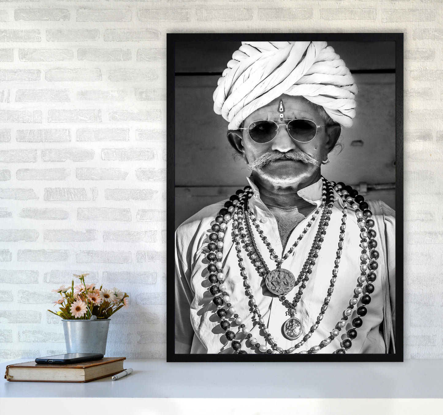 Portrait I Photography Print by Victoria Frost A1 White Frame