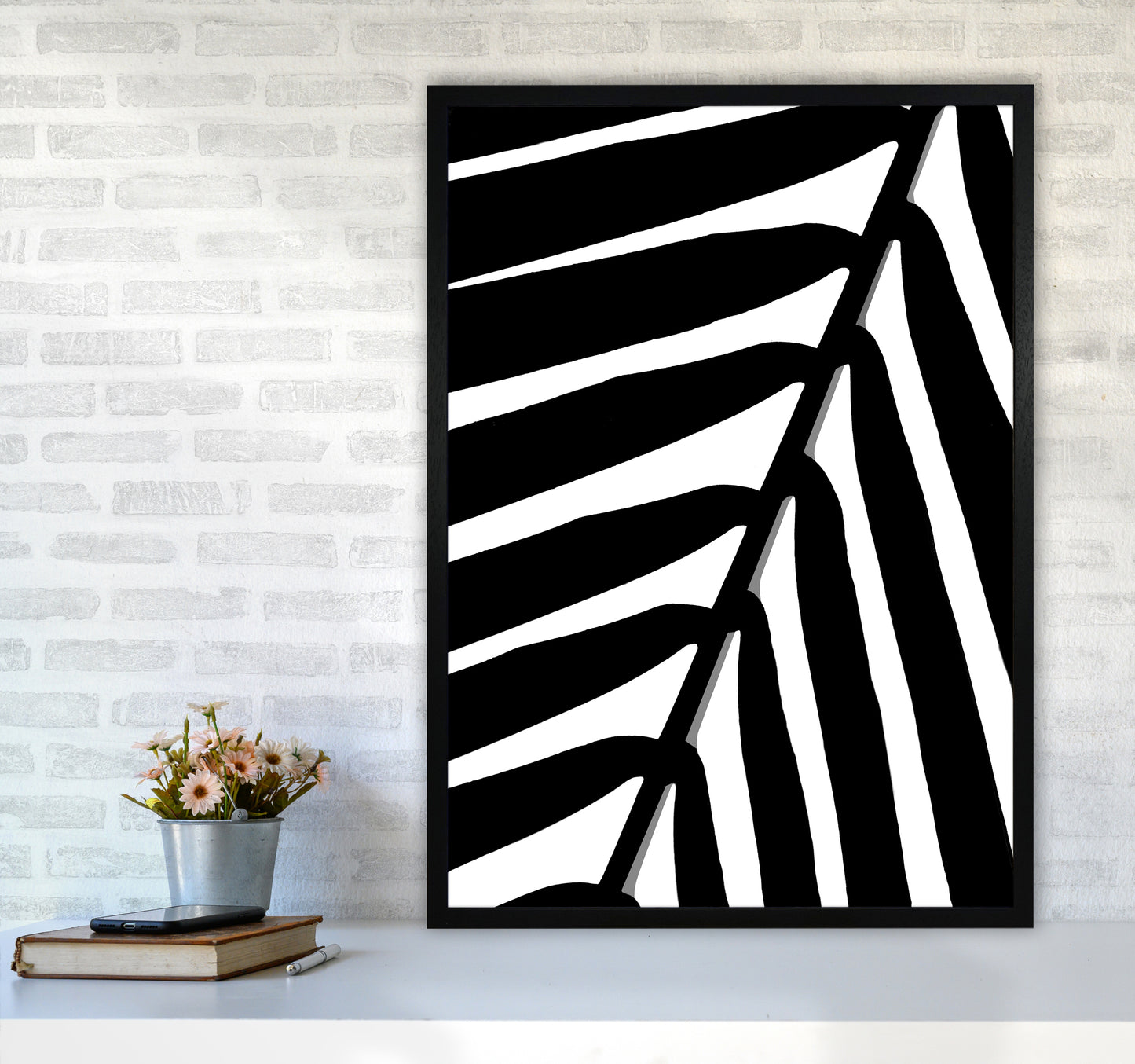 Botanical Shade Photography Print by Victoria Frost A1 White Frame