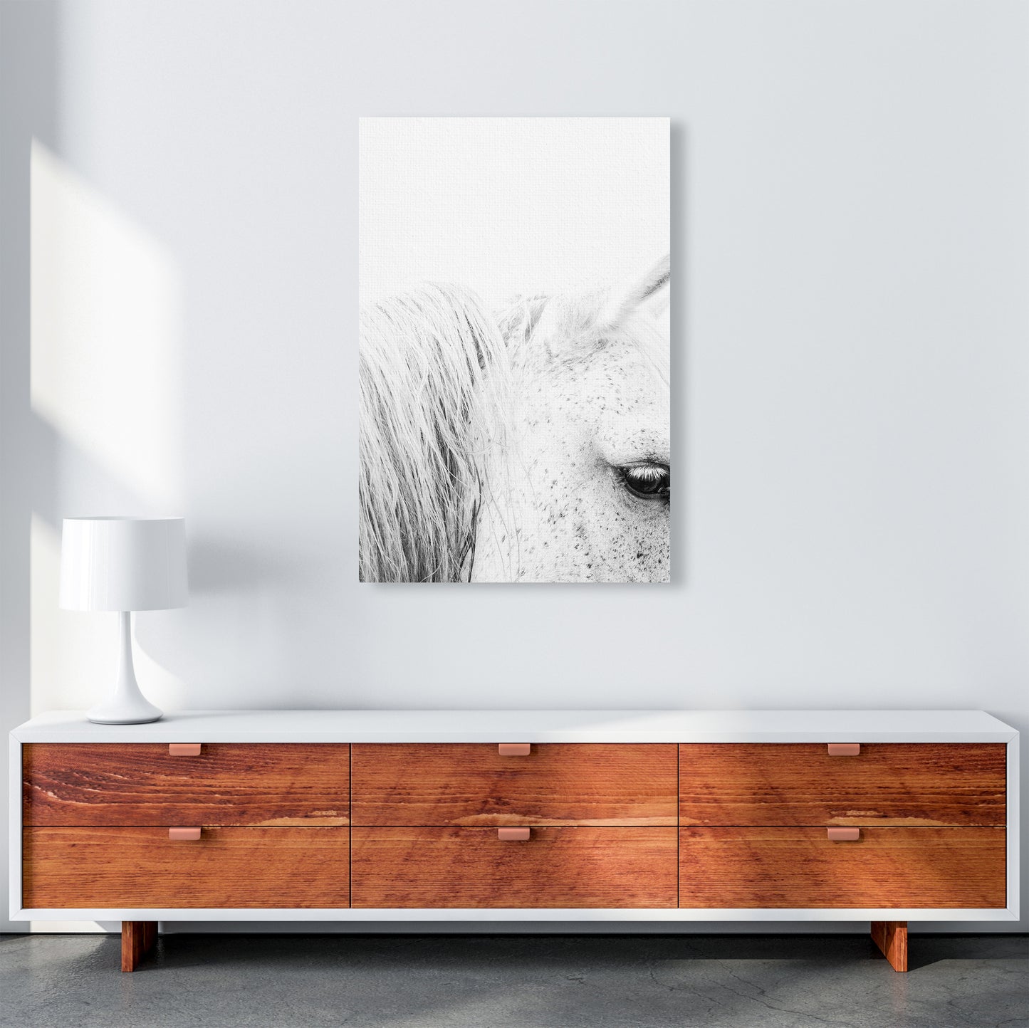 White Horse II Photography Print by Victoria Frost A1 Canvas