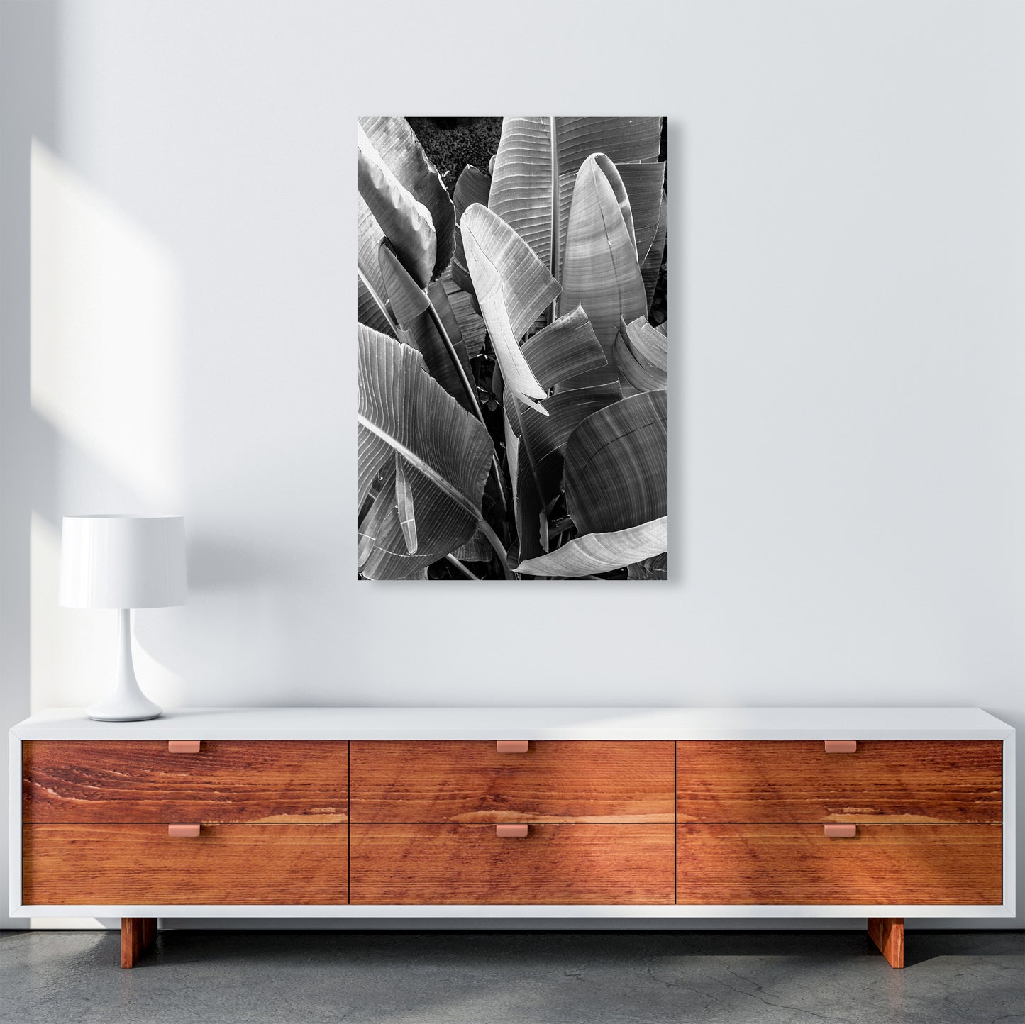 Palms Leafs Photography Print by Victoria Frost A1 Canvas