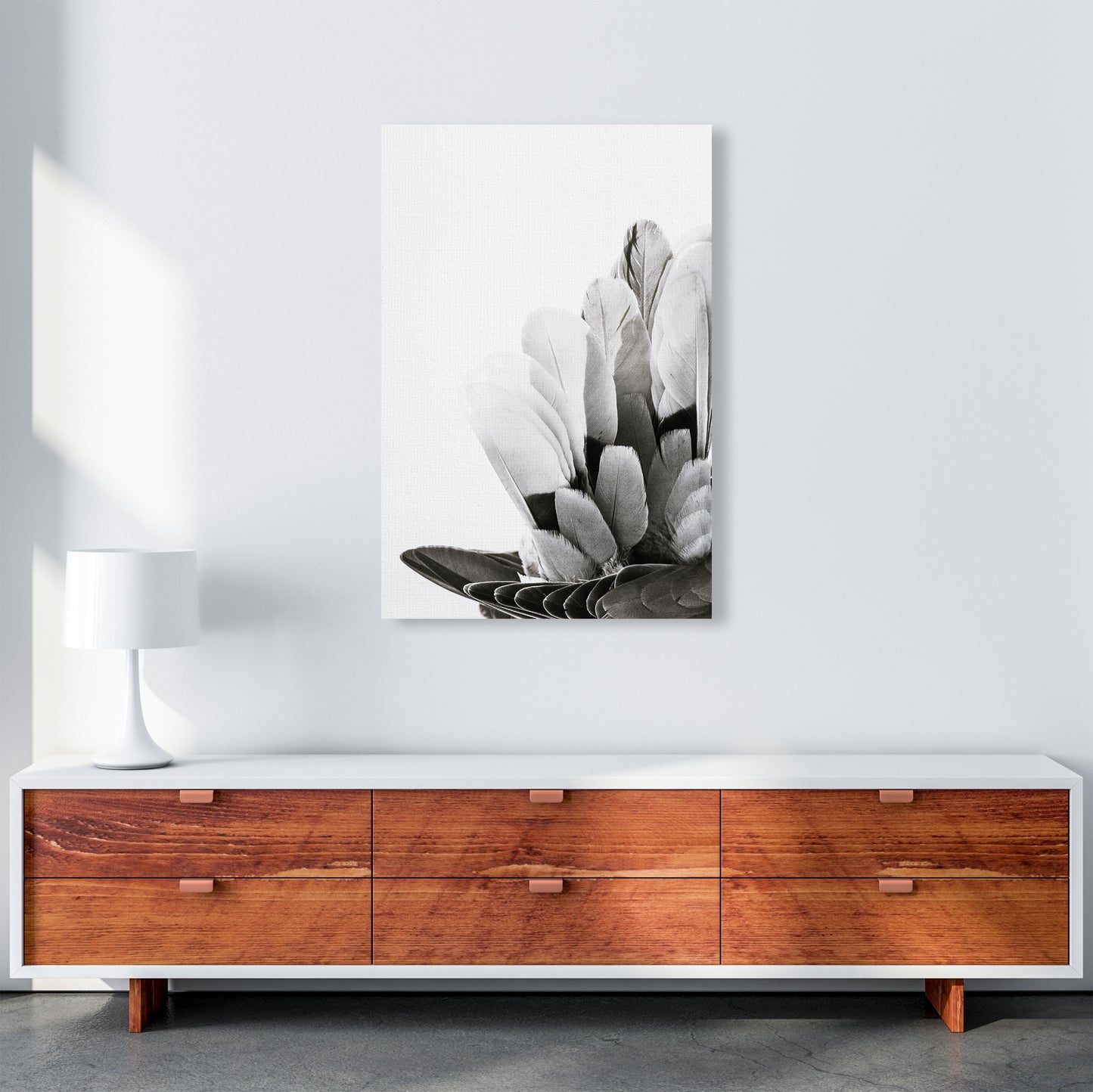 Feathers Photography Print by Victoria Frost A1 Canvas
