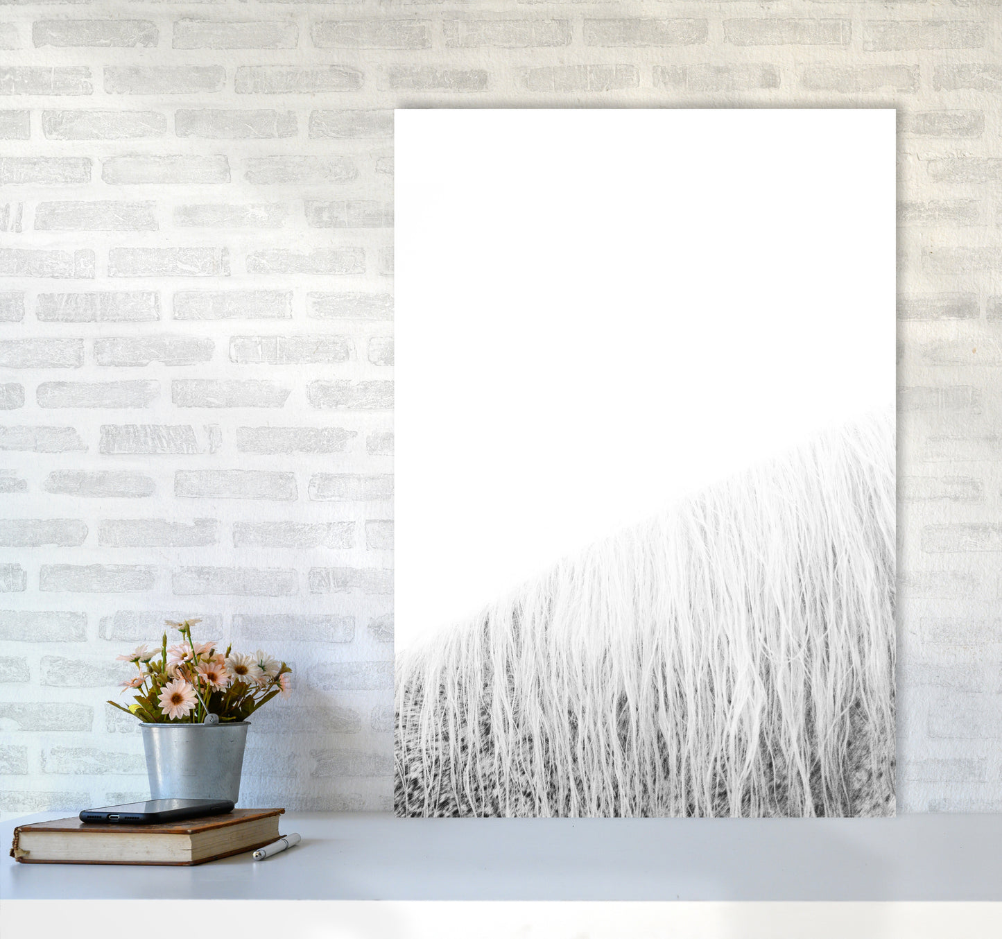 White Horse I Photography Print by Victoria Frost A1 Black Frame
