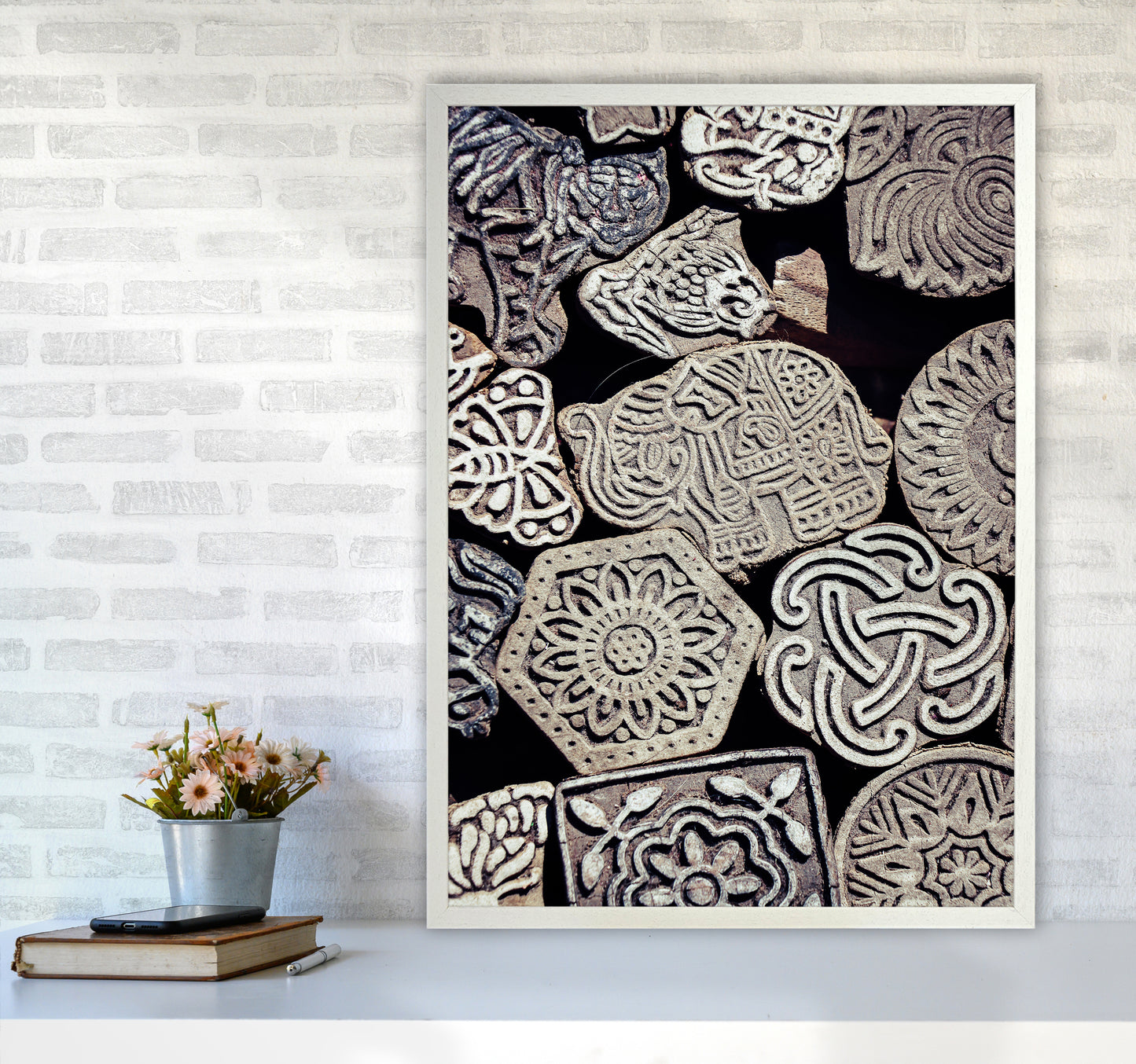 Elephant Photography Print by Victoria Frost A1 Oak Frame