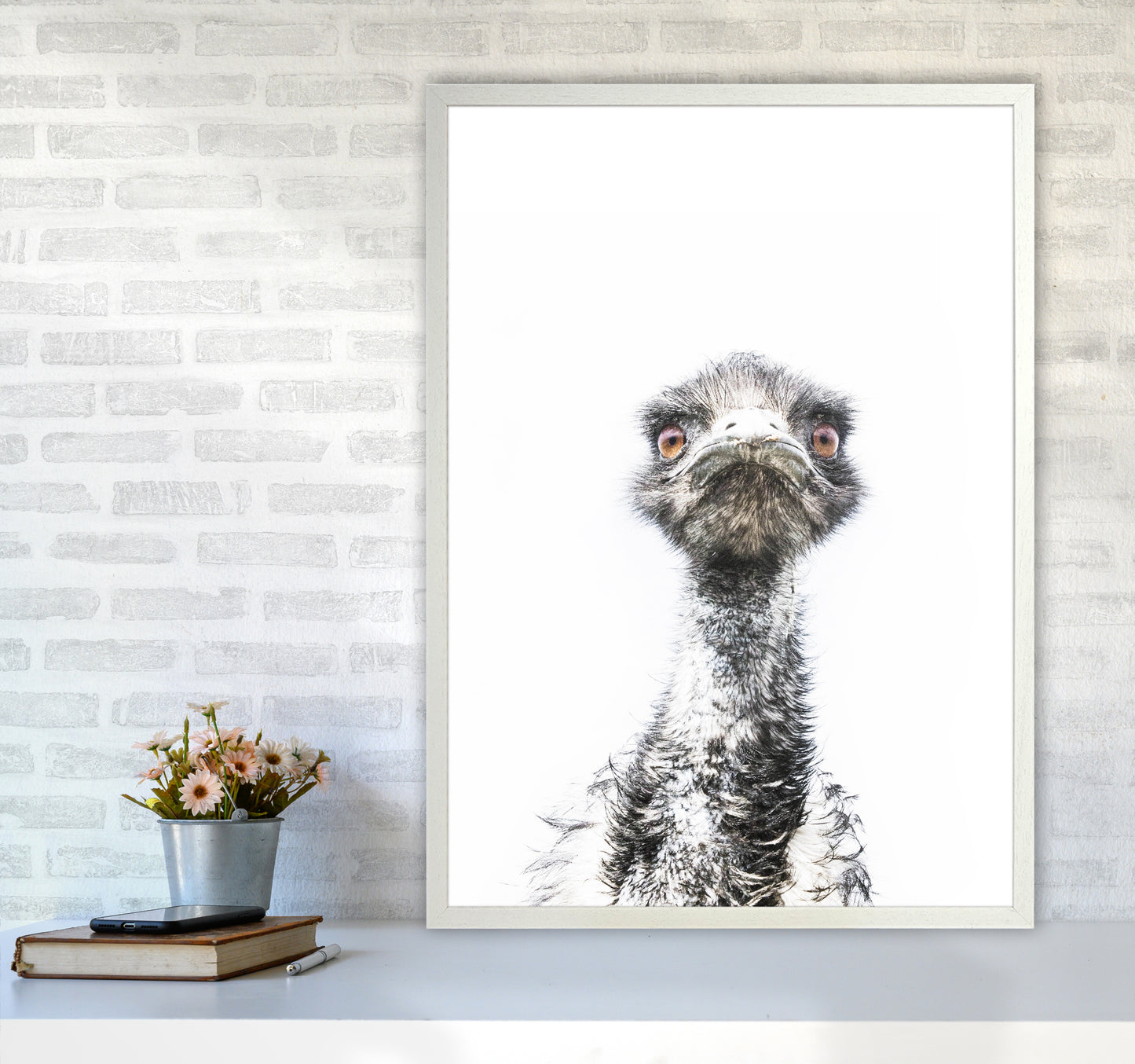 E.M.U Photography Print by Victoria Frost A1 Oak Frame