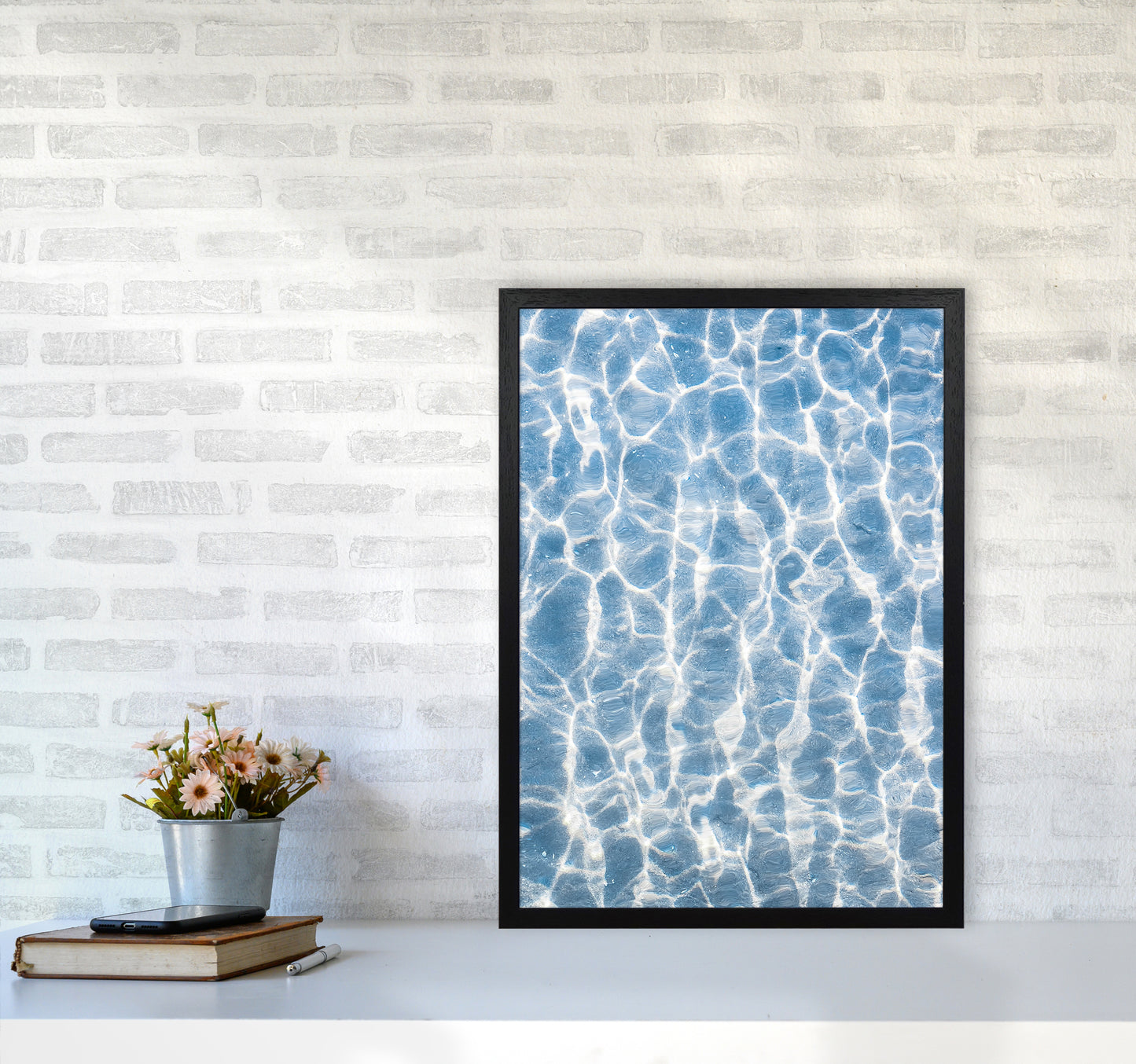 Ripples Photography Print by Victoria Frost A2 White Frame
