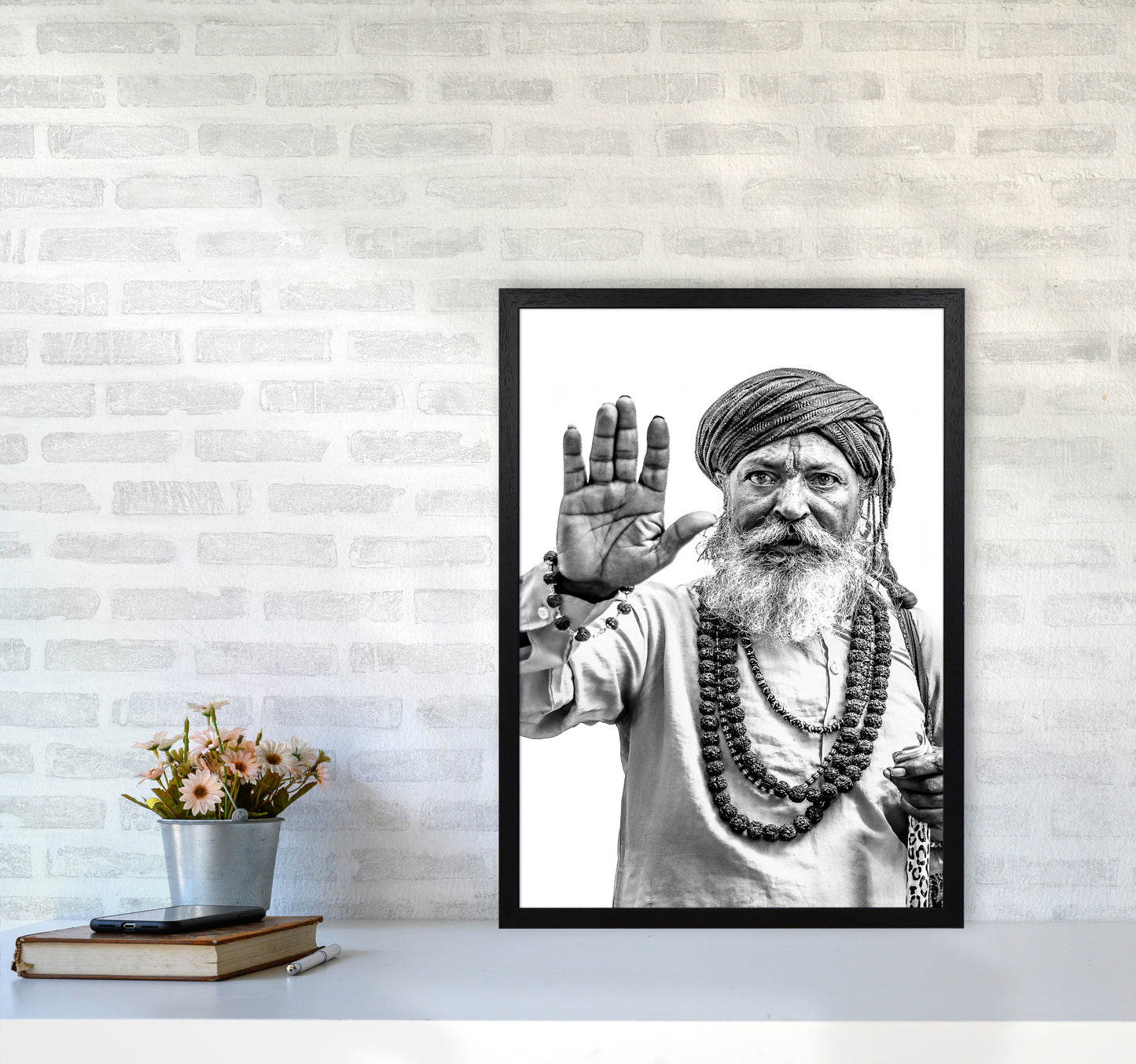 Portrait II Photography Print by Victoria Frost A2 White Frame