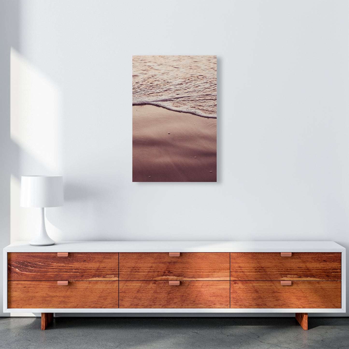Sunset Waves Photography Print by Victoria Frost A2 Canvas