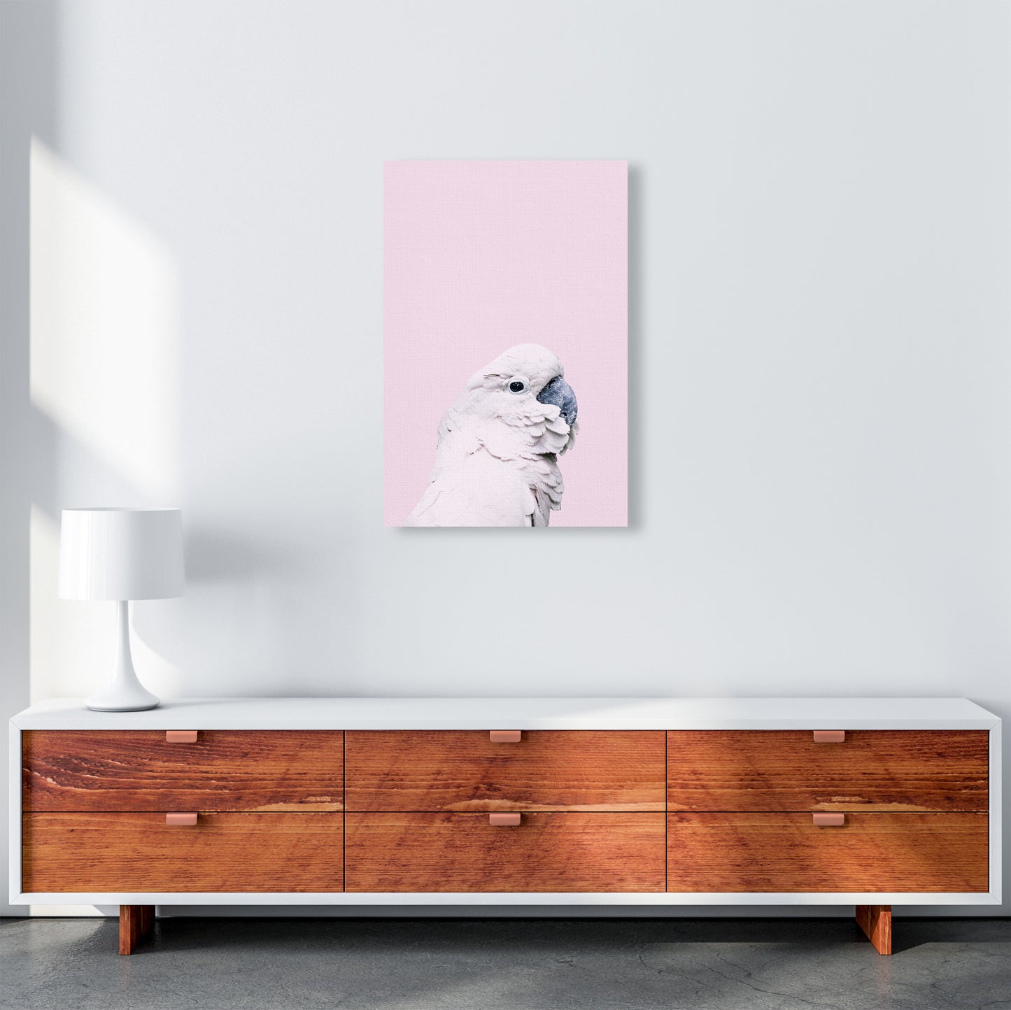 Pink Cockatoo Photography Print by Victoria Frost A2 Canvas