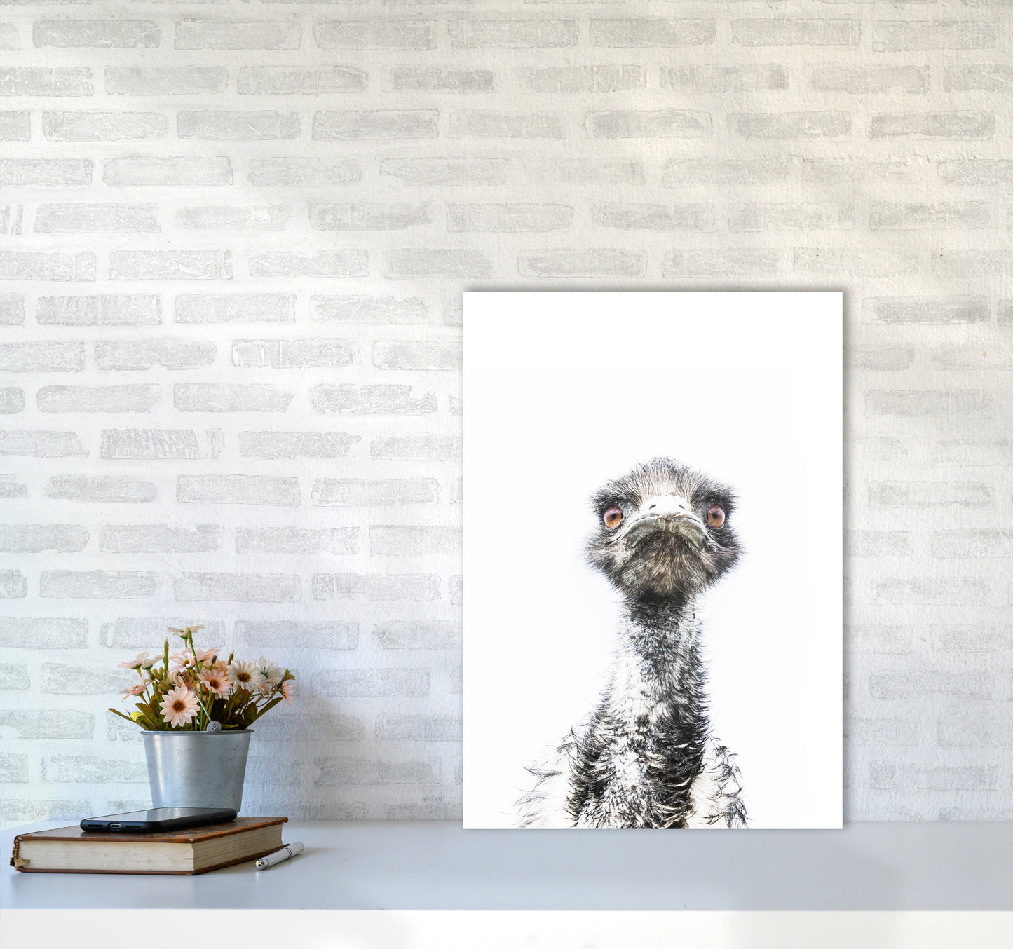 E.M.U Photography Print by Victoria Frost A2 Black Frame
