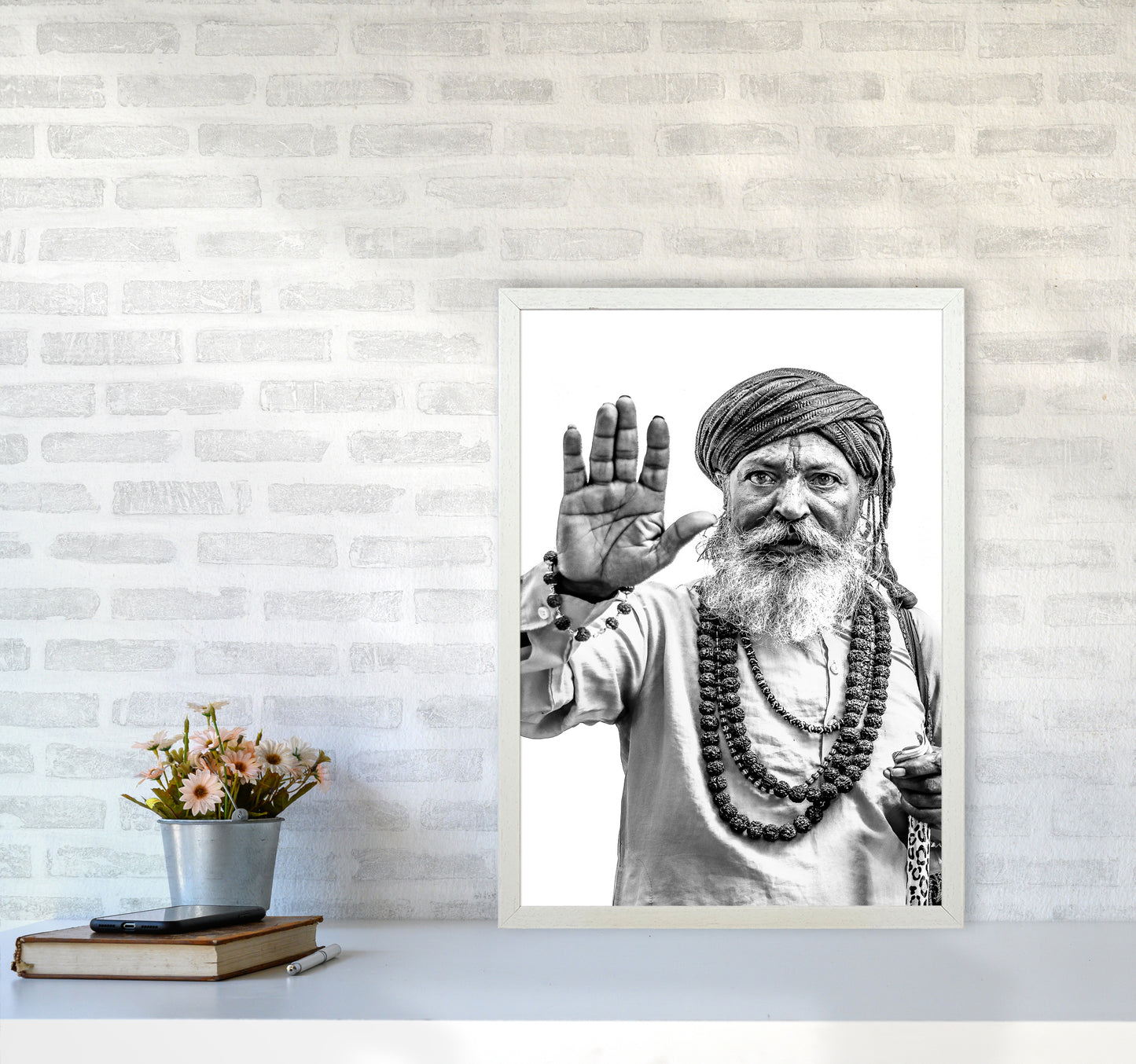 Portrait II Photography Print by Victoria Frost A2 Oak Frame