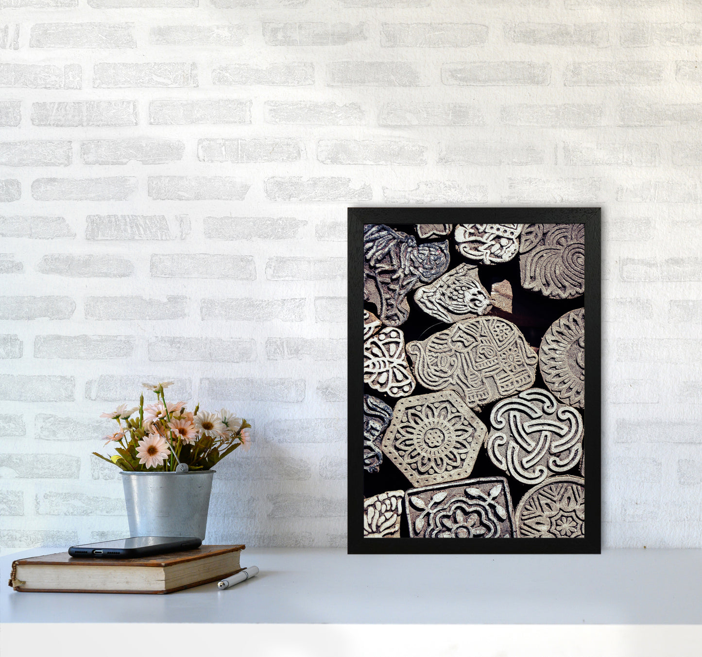 Elephant Photography Print by Victoria Frost A3 White Frame