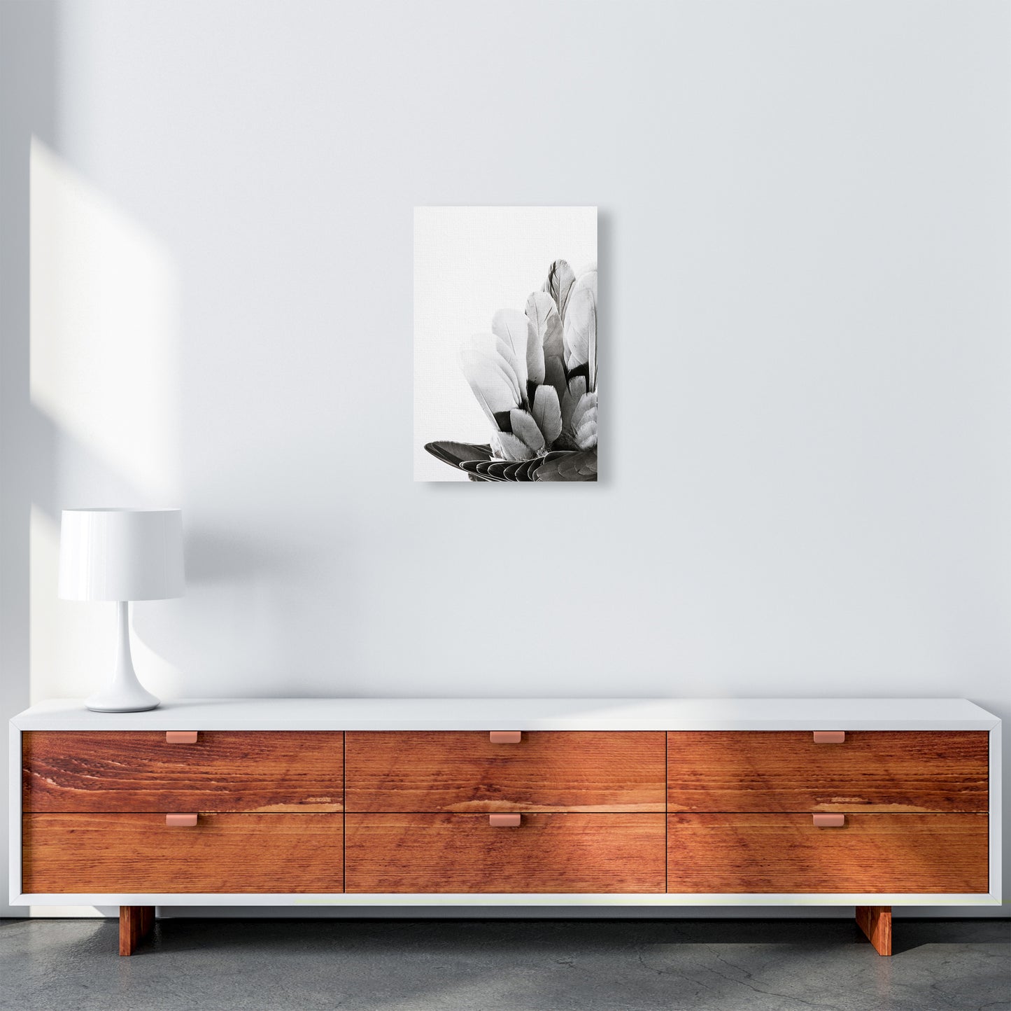 Feathers Photography Print by Victoria Frost A3 Canvas