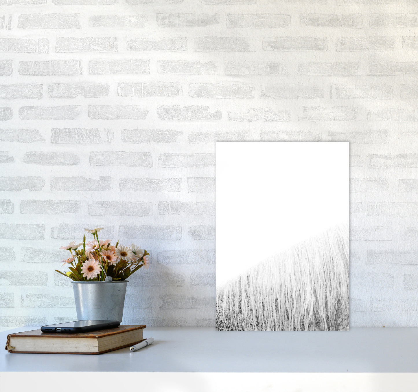 White Horse I Photography Print by Victoria Frost A3 Black Frame