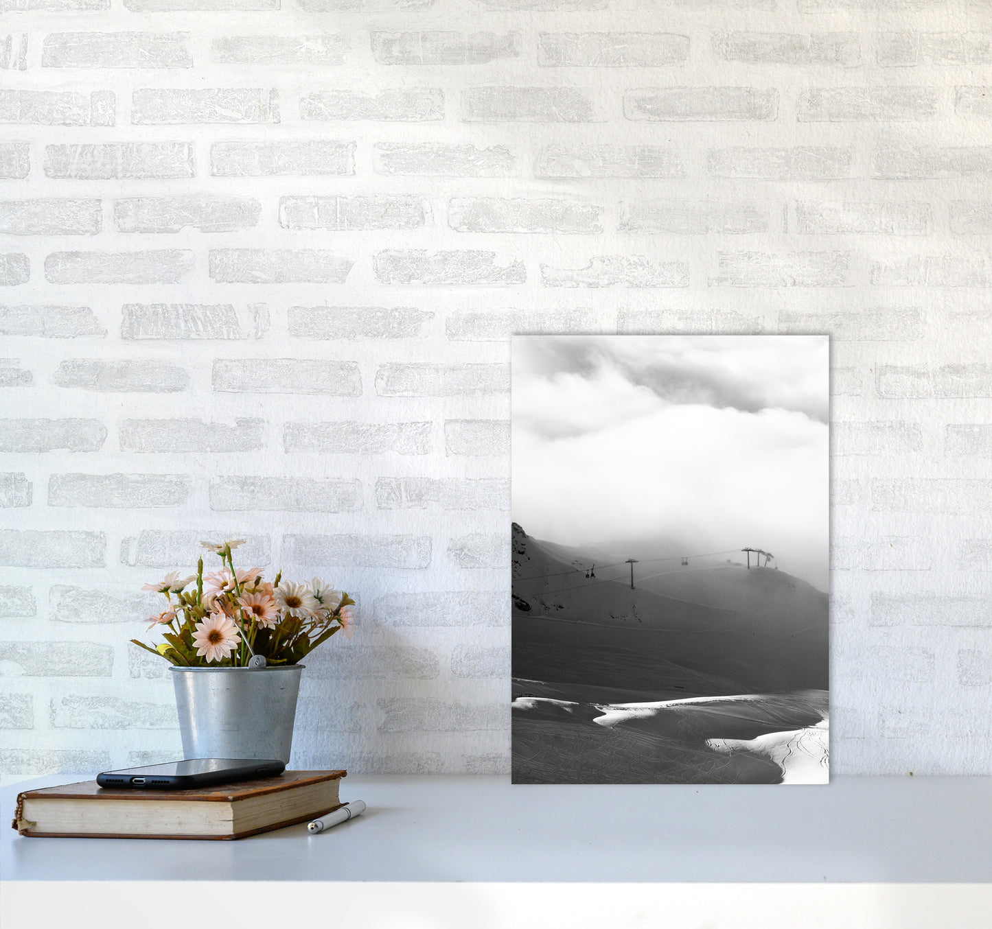 Above and beyond the Mountain Photography Print by Victoria Frost A3 Black Frame