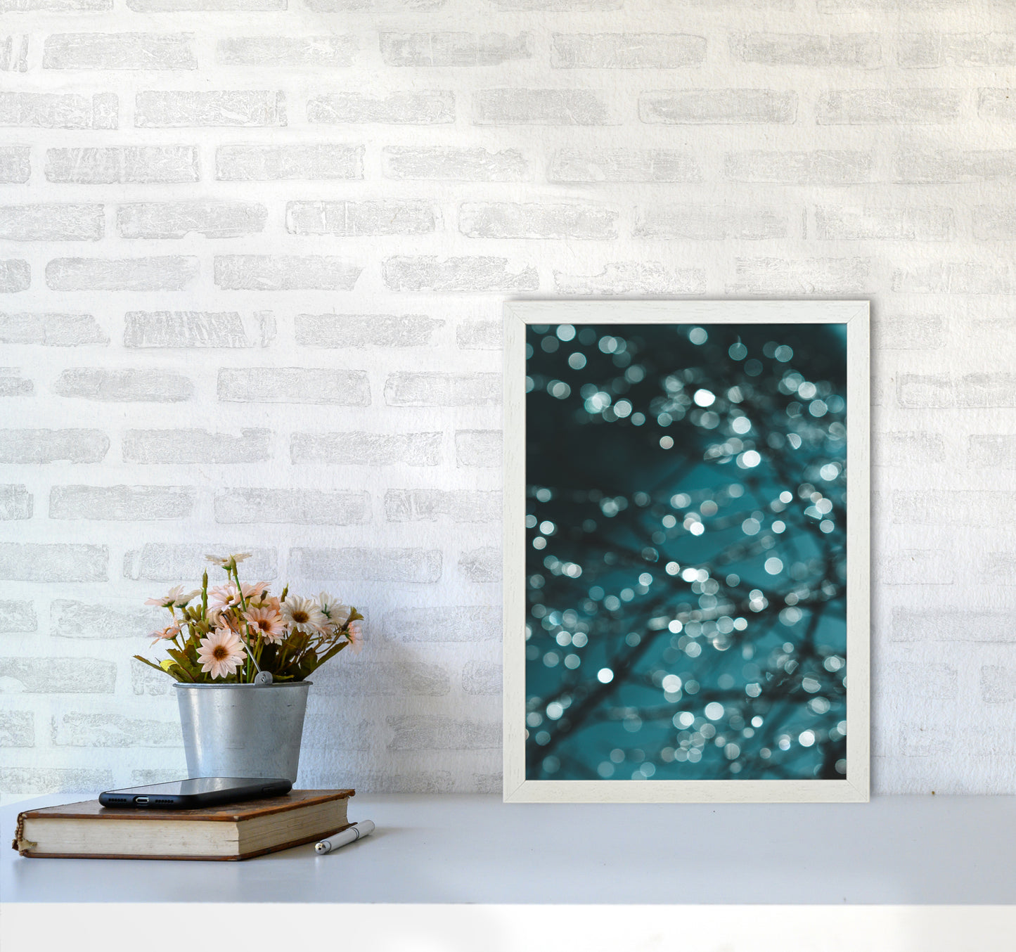 Midnight Sparkle Photography Print by Victoria Frost A3 Oak Frame