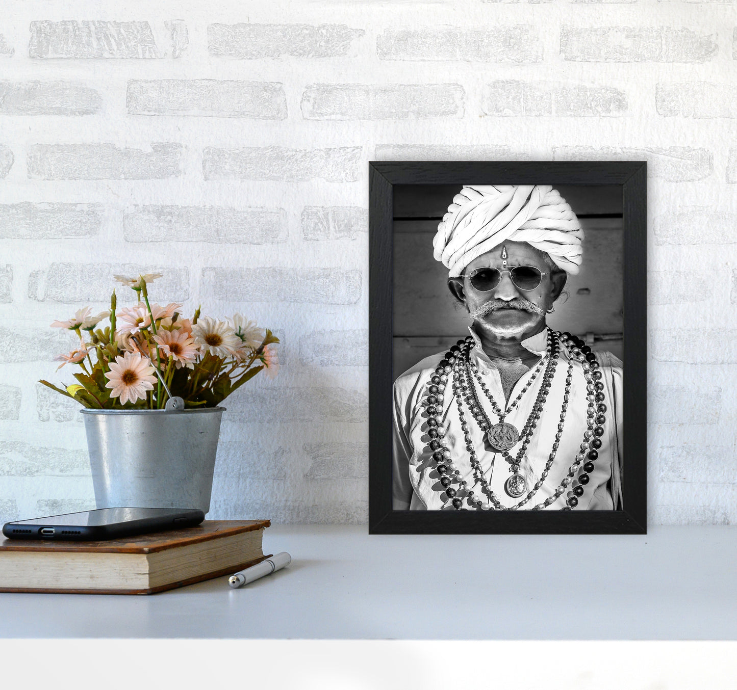 Portrait I Photography Print by Victoria Frost A4 White Frame