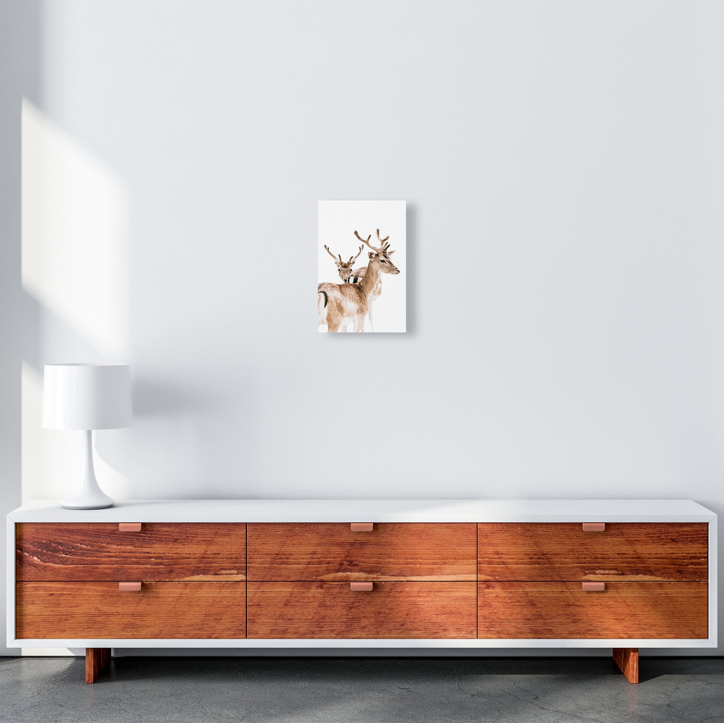 Deers II Photography Print by Victoria Frost A4 Canvas