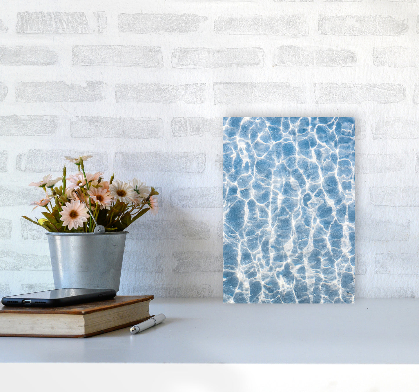 Ripples Photography Print by Victoria Frost A4 Black Frame