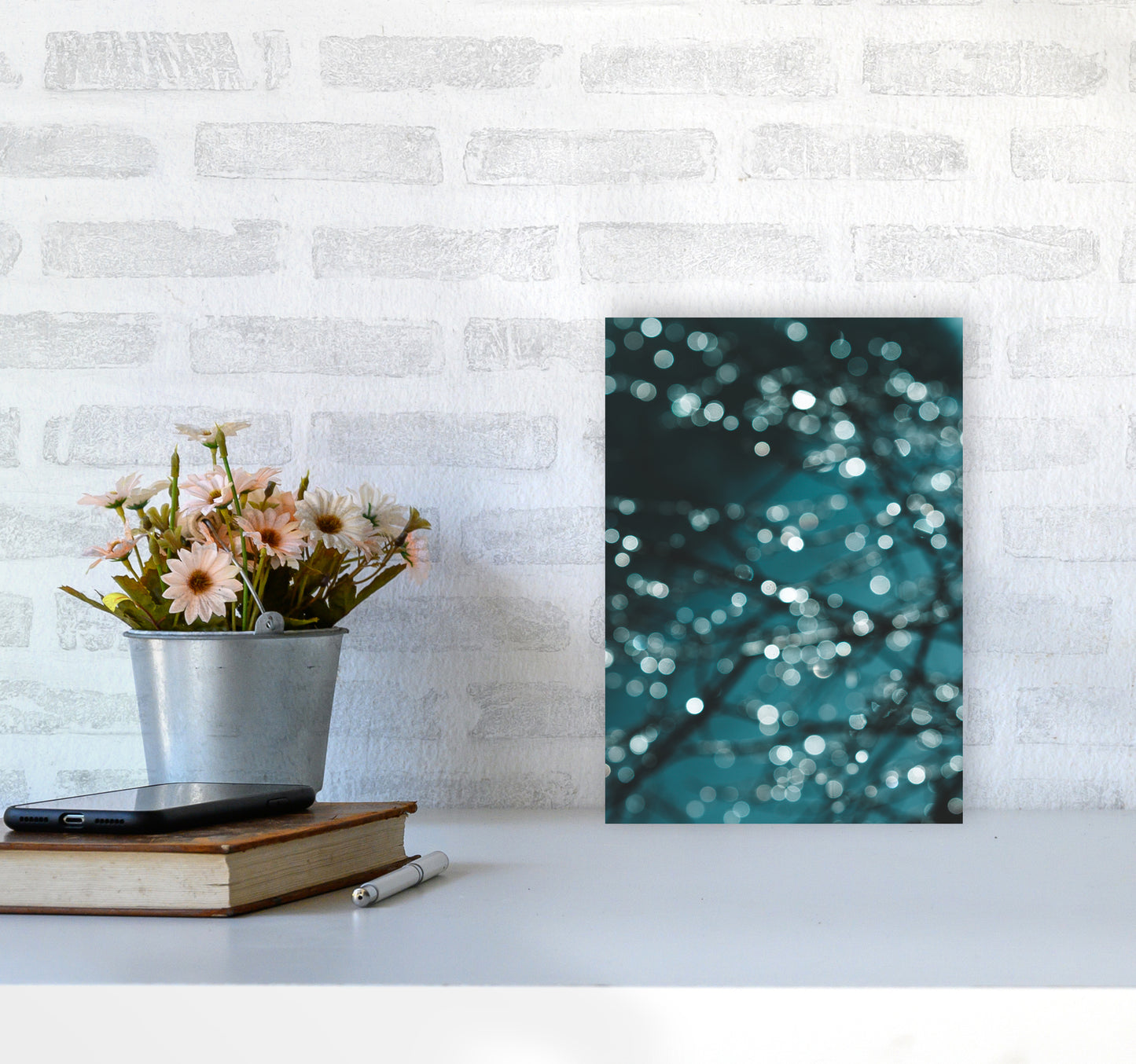 Midnight Sparkle Photography Print by Victoria Frost A4 Black Frame