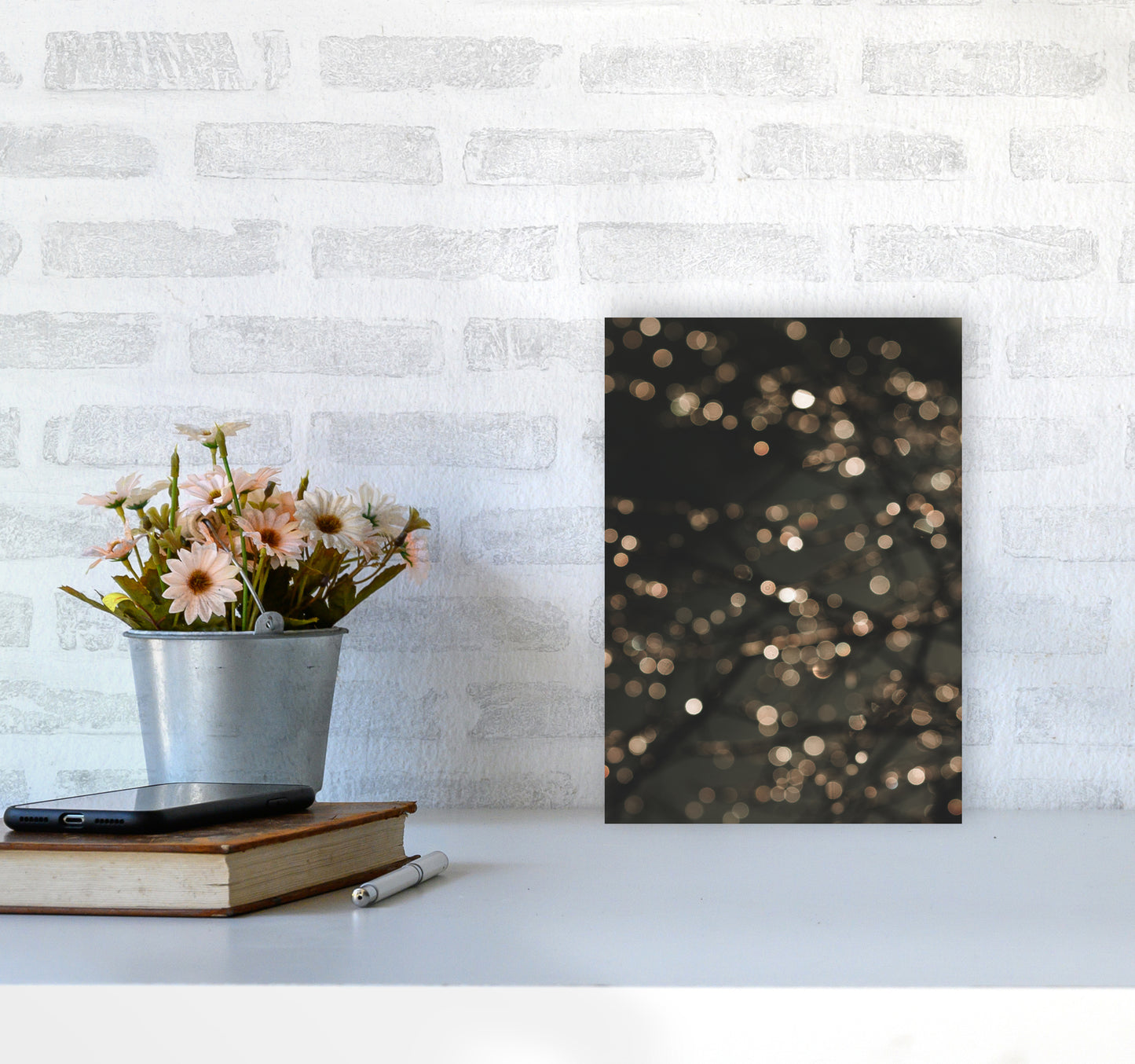 Midnight Glow Photography Print by Victoria Frost A4 Black Frame
