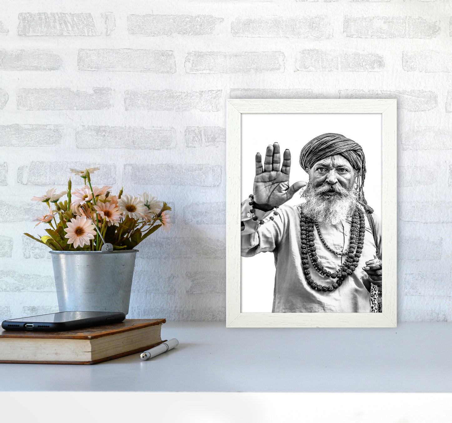 Portrait II Photography Print by Victoria Frost A4 Oak Frame