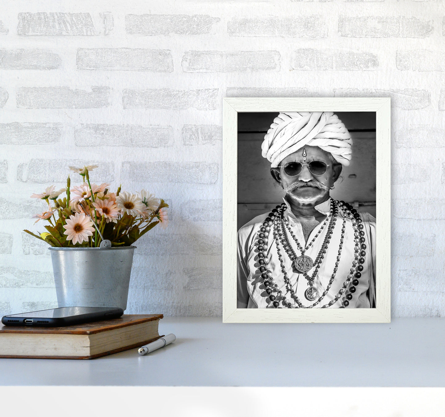 Portrait I Photography Print by Victoria Frost A4 Oak Frame