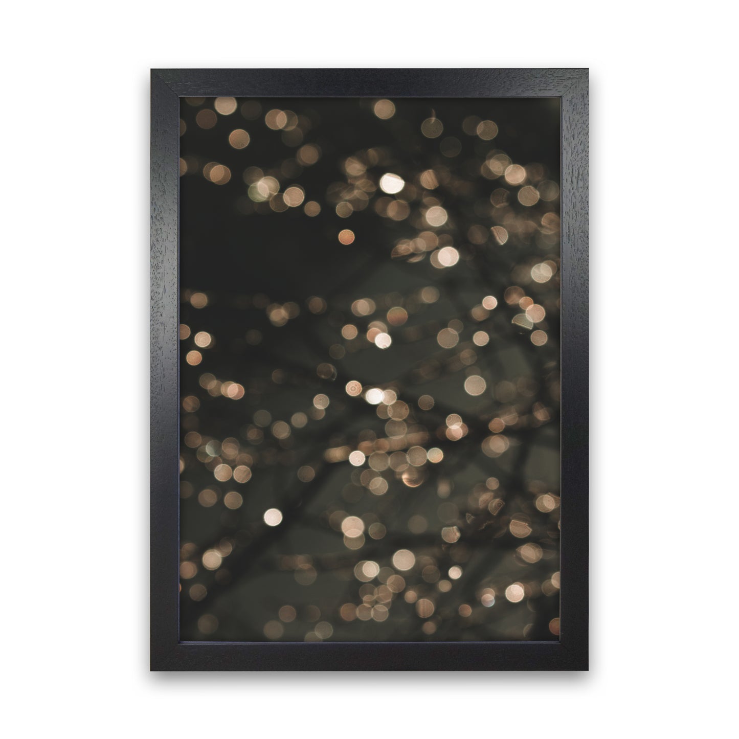 Midnight Glow Photography Print by Victoria Frost Black Grain