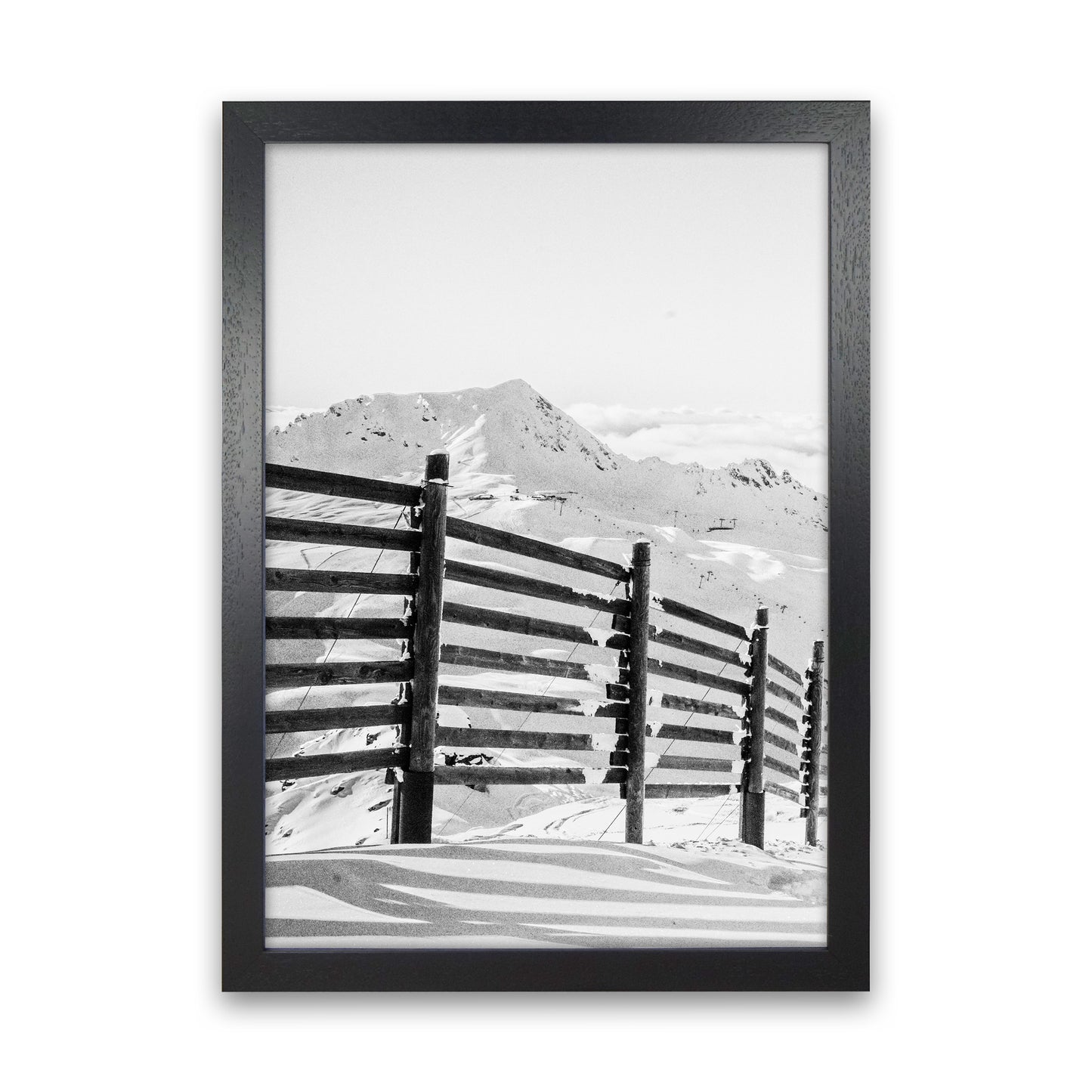 Going down the Mountain Photography Print by Victoria Frost Black Grain